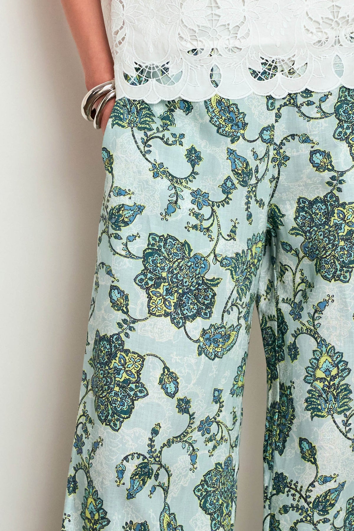 ZOE KRATZMANN PHASE PANT FERN PAISLEY