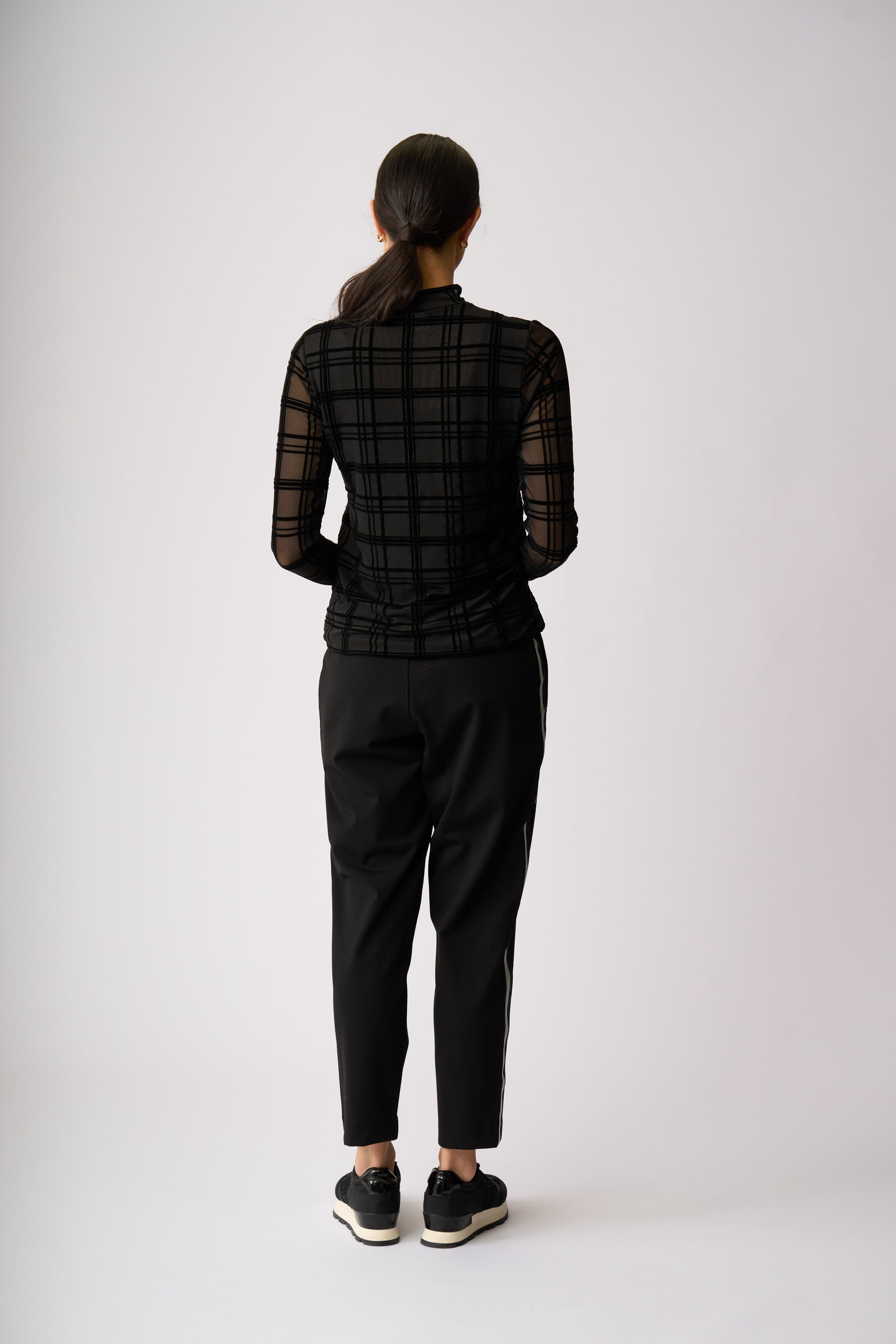 LONG SLEEVE POLO TOP