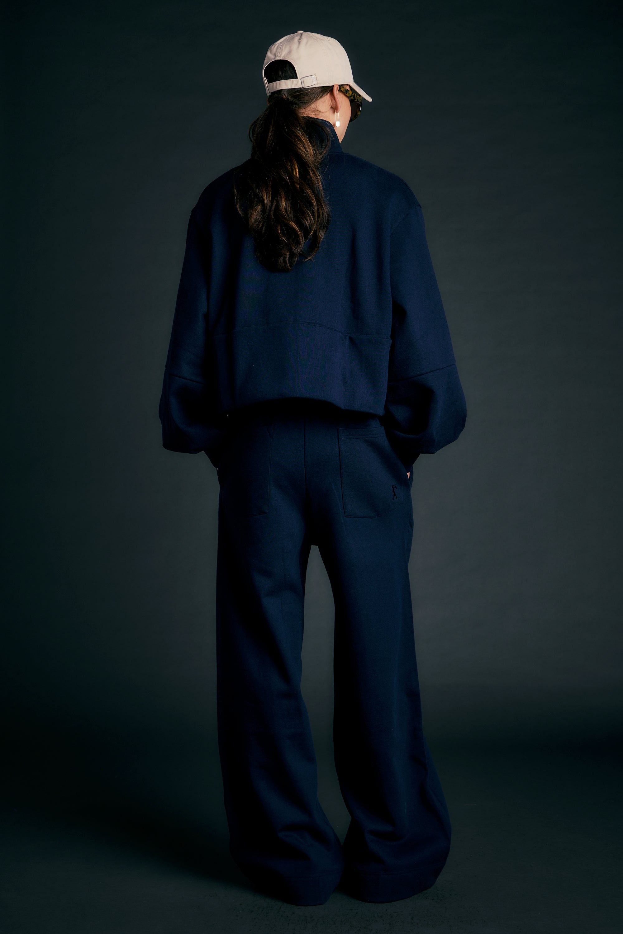 PIN TUCK TRACK PANTS