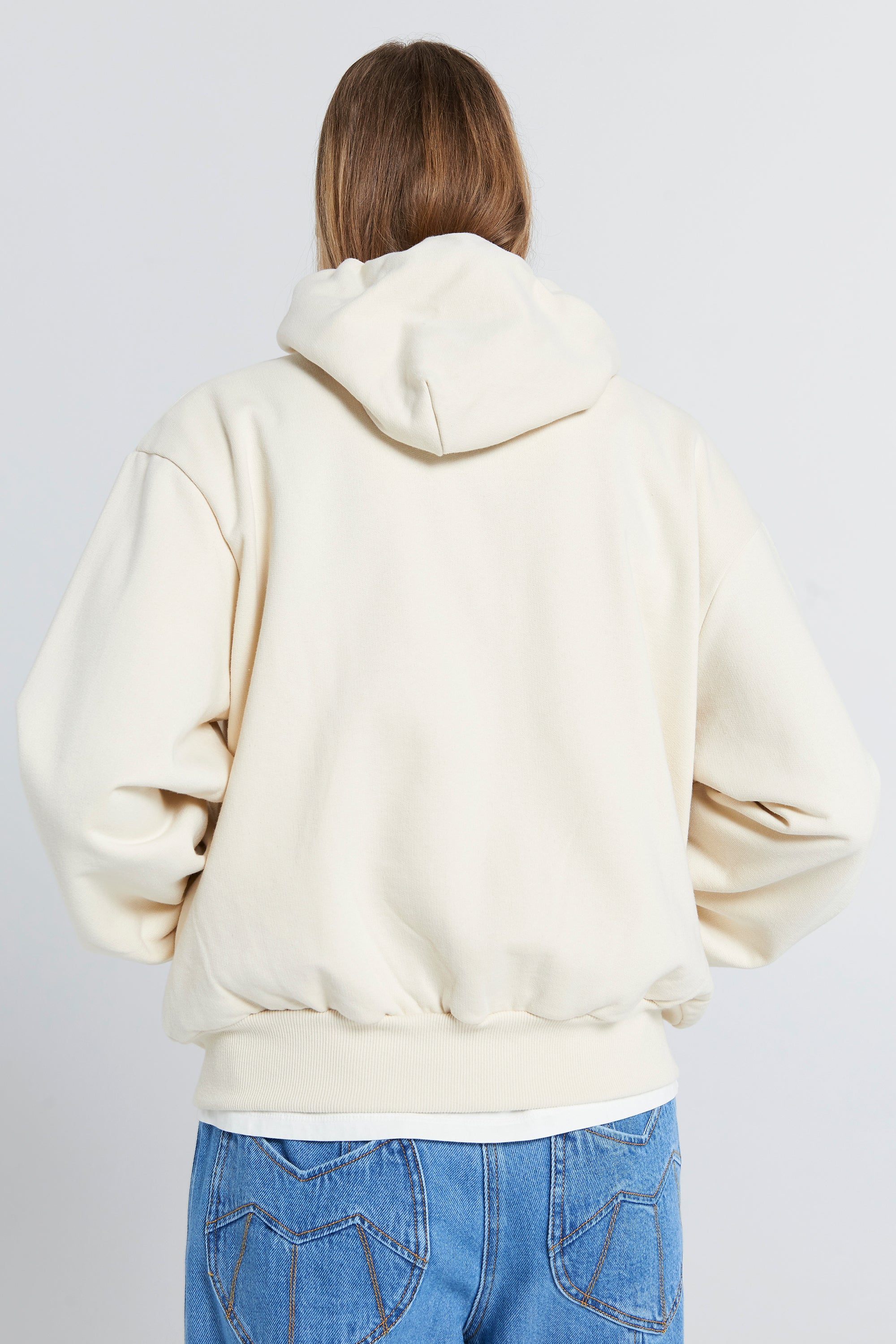 RUNAWAY GIRL CROPPED OVERSIZE HOODIE
