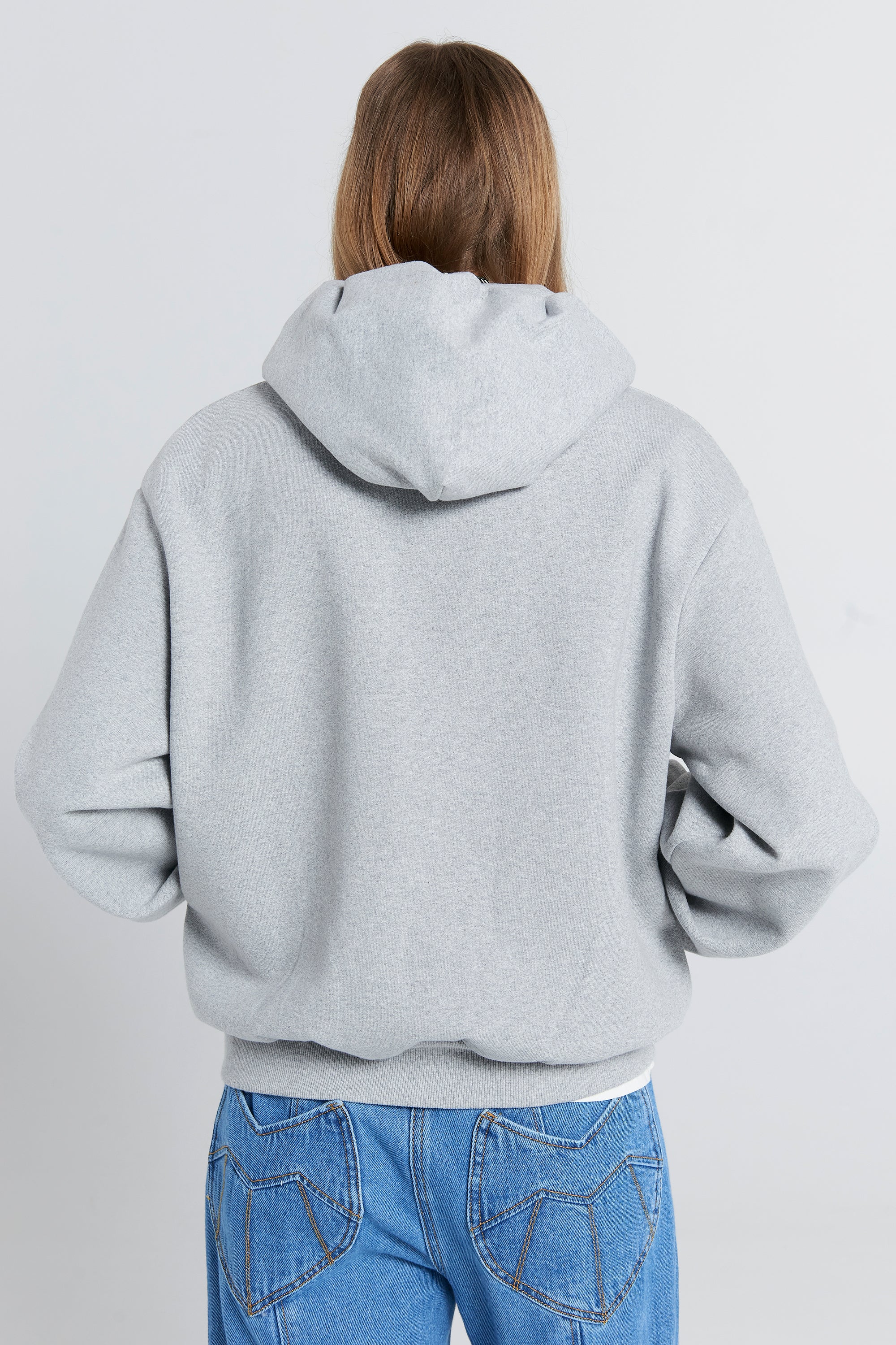 RUNAWAY GIRL CROPPED OVERSIZE HOODIE