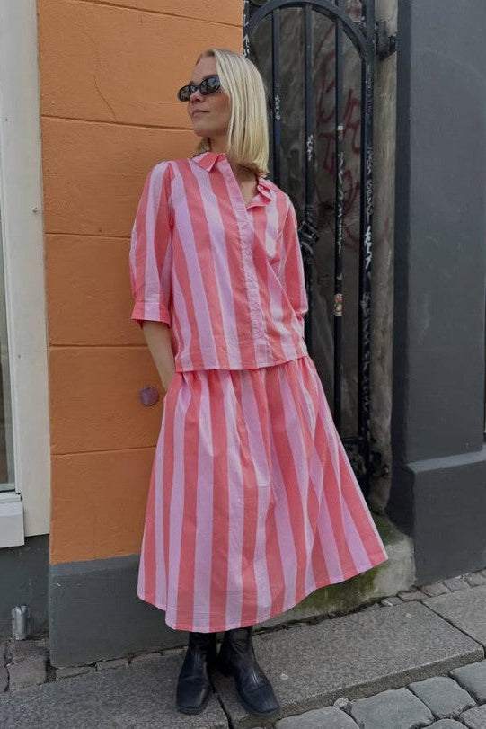 AKANE STRIPE MAXI SKIRT