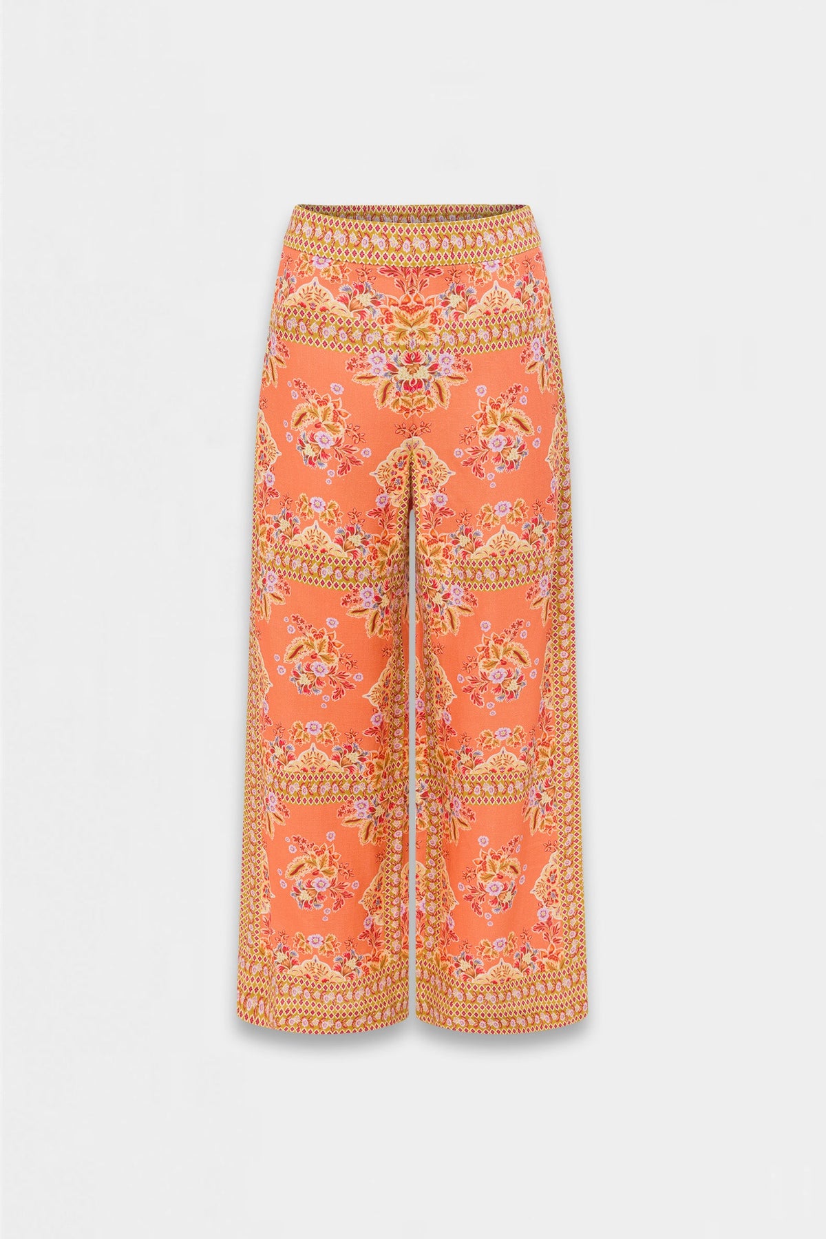 ZOE KRATZMAN MERCHANT PANT MARIGOLD GLOW ORANGE PRINT PANT