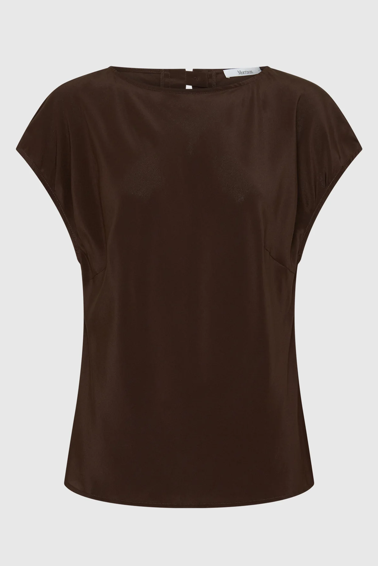 morrison AURORA SILK TOP espresso brown silk