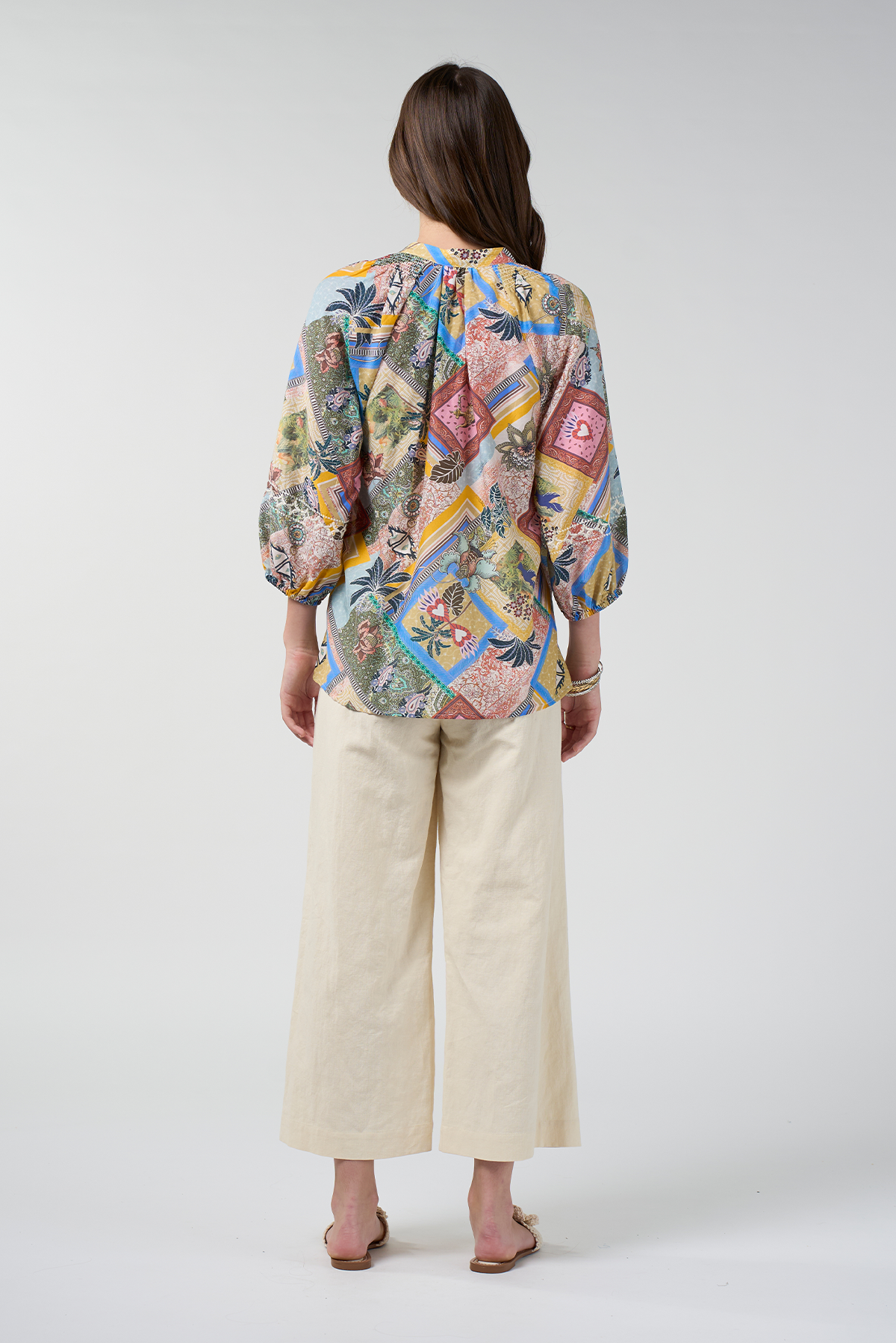 LOOBIES STORY CEYLON BLOUSE COTTON SILK MULTI PRINT