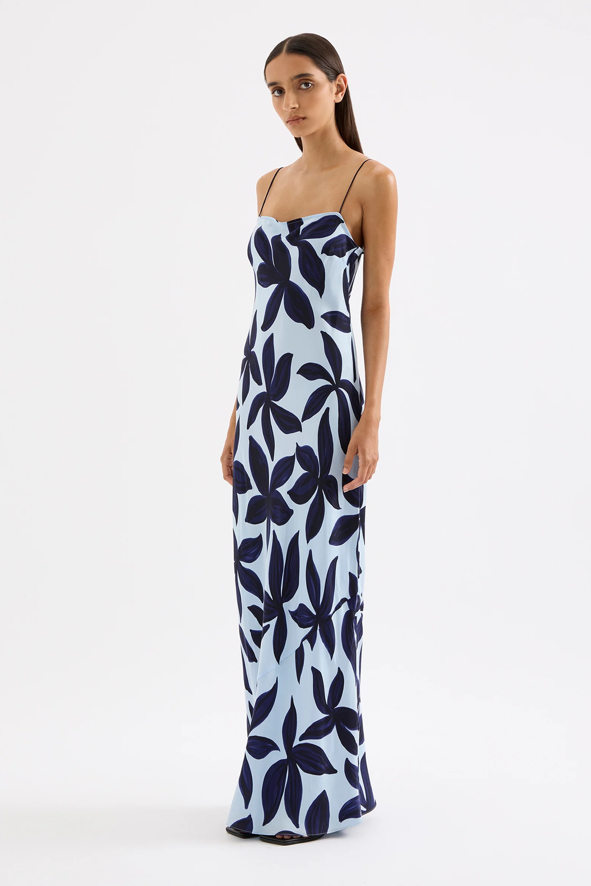 CORFU CUPRO SLIP DRESS