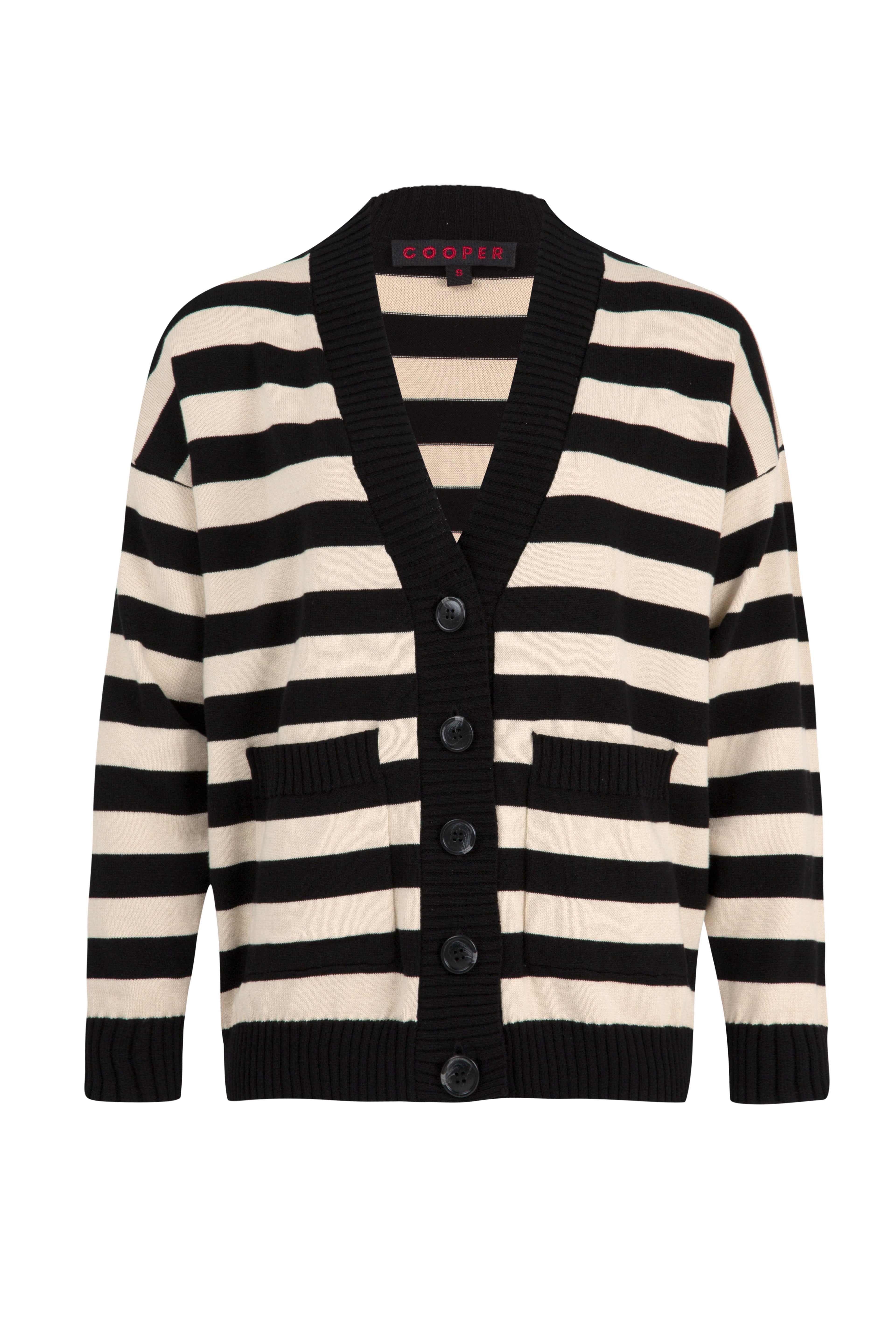 I DONT STRIPE CARDIGAN