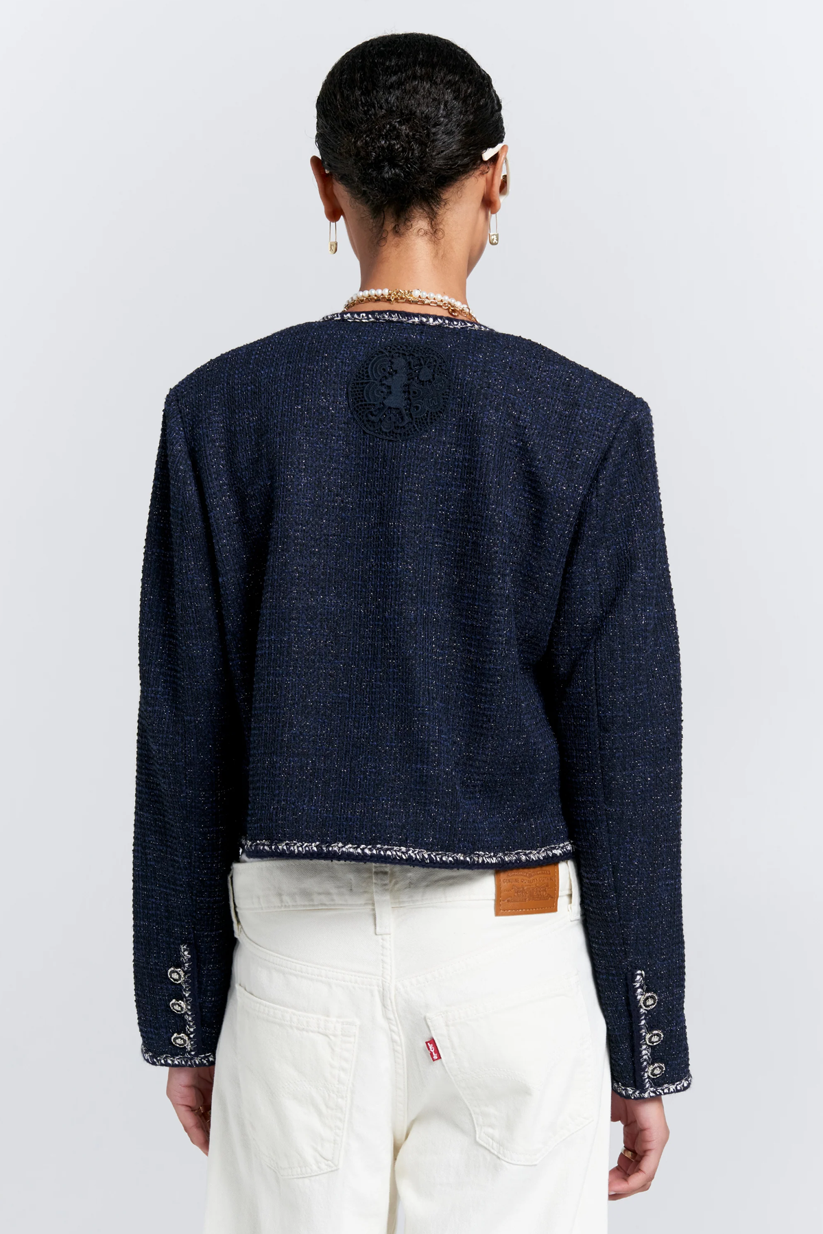 CROPPED BOUCLE JACKET