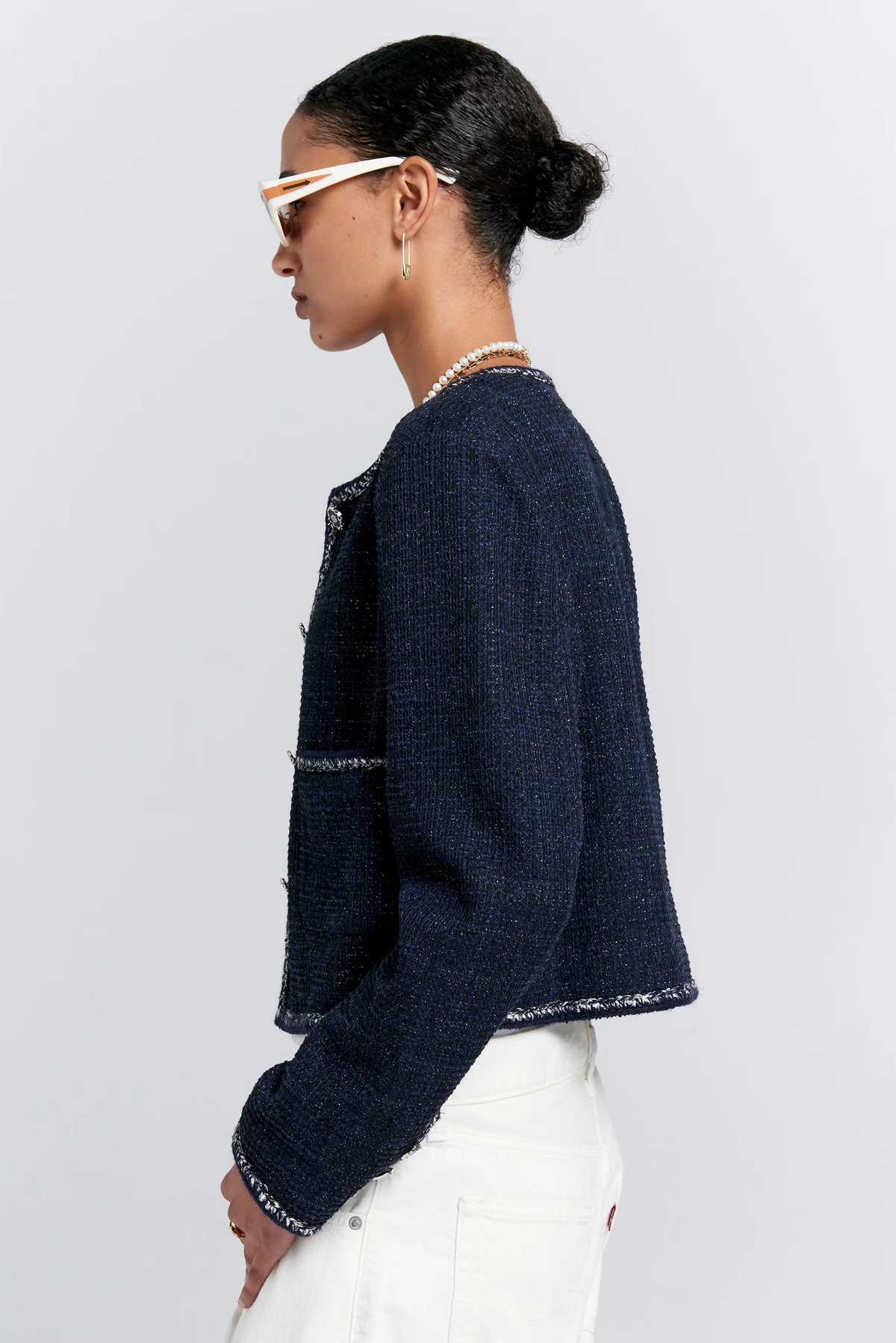 CROPPED BOUCLE JACKET