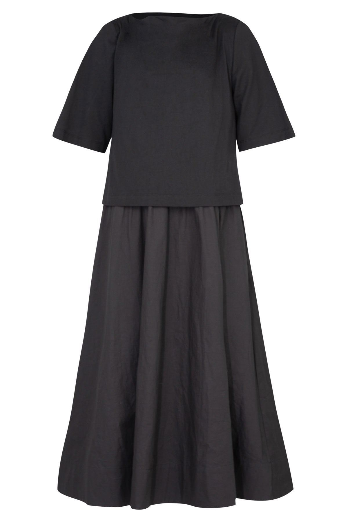 CURATE PERFECT COMBINATION DRESS BLACK COTTON DRESS