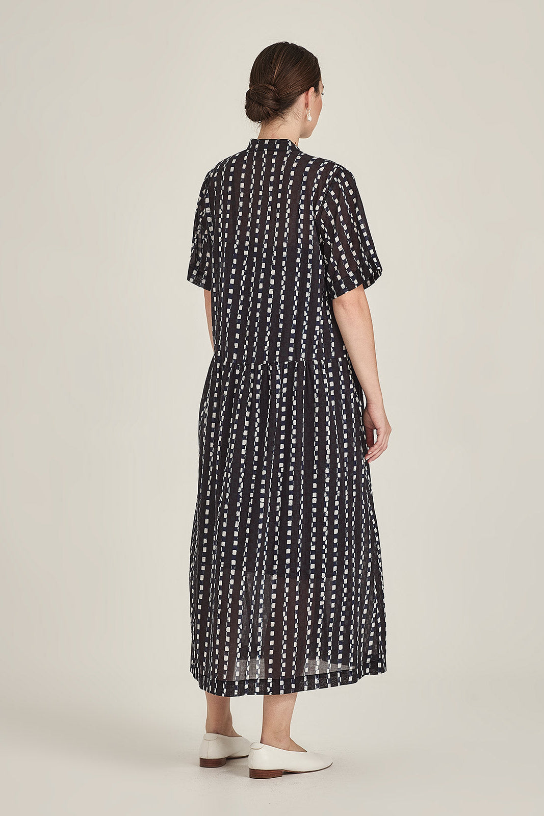 CARO PRINT DRESS