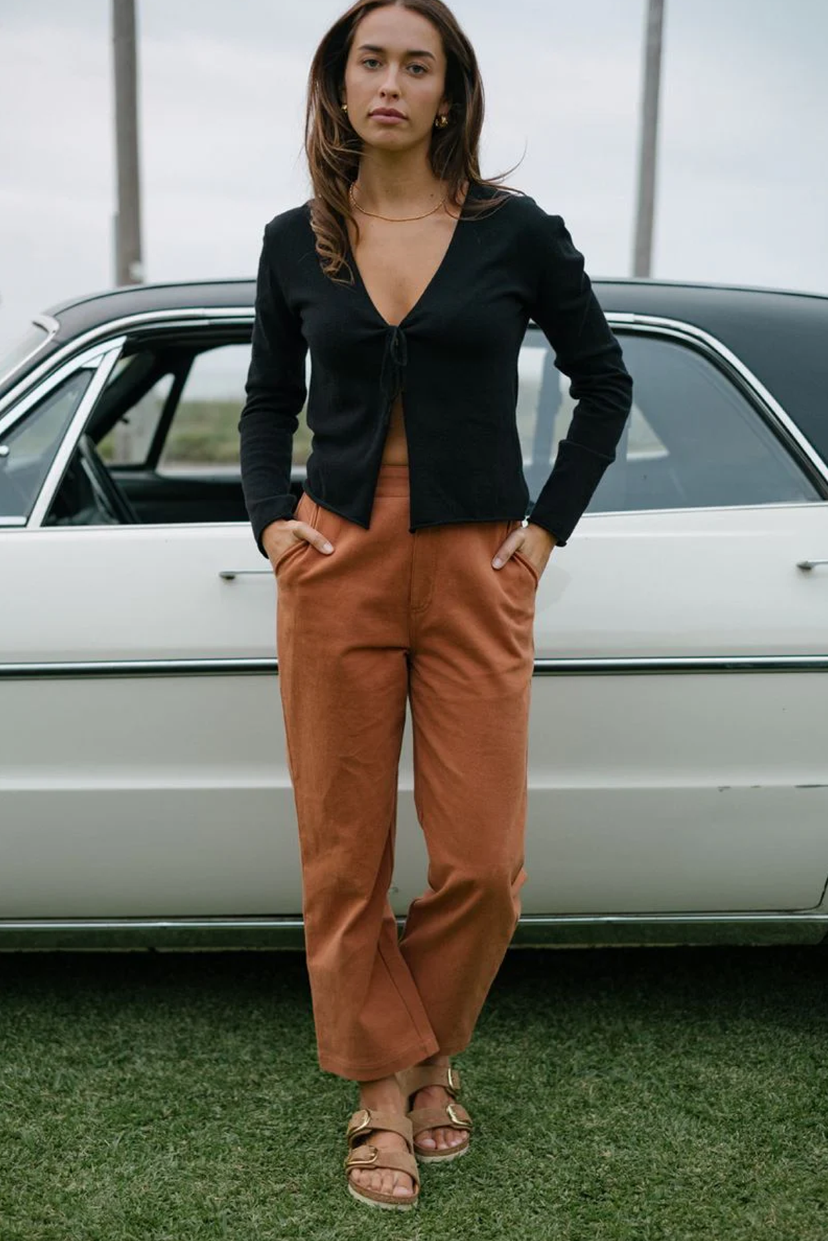 DAY DREAMER TIE CARDI