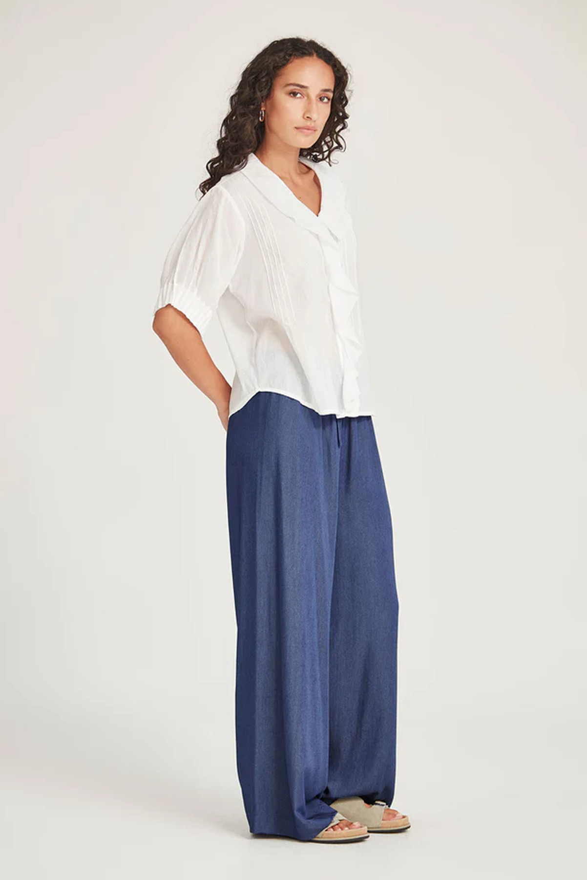 ELODIE RUFFLE BLOUSE