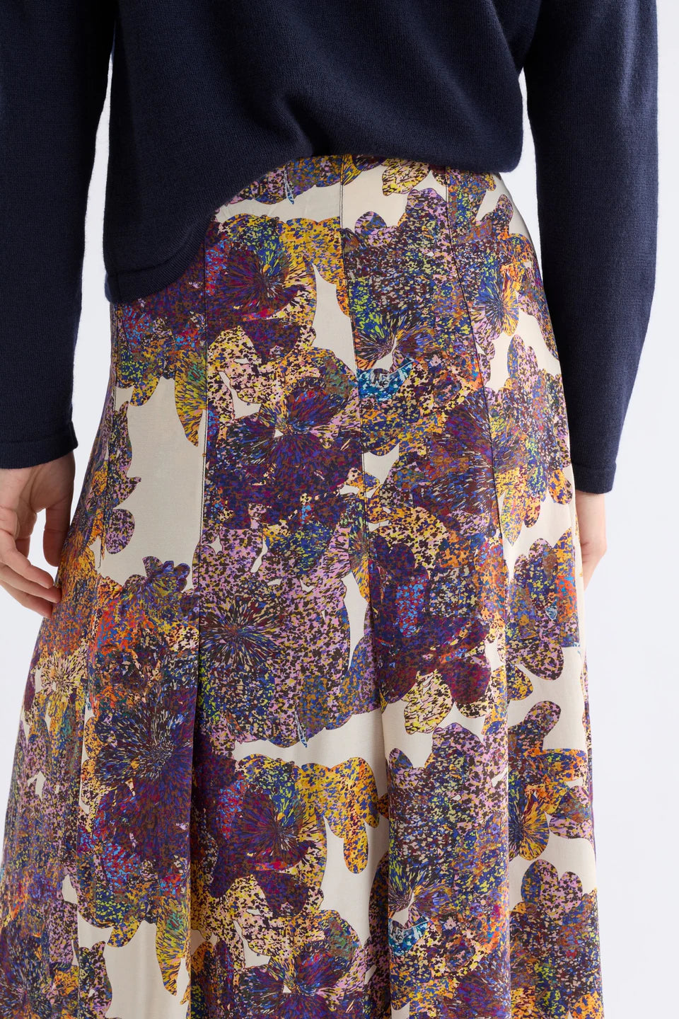 ELK ELSEN SKIRT LANTIS PRINT COLOURFUL FLORAL PRINT MIDI SKIRT