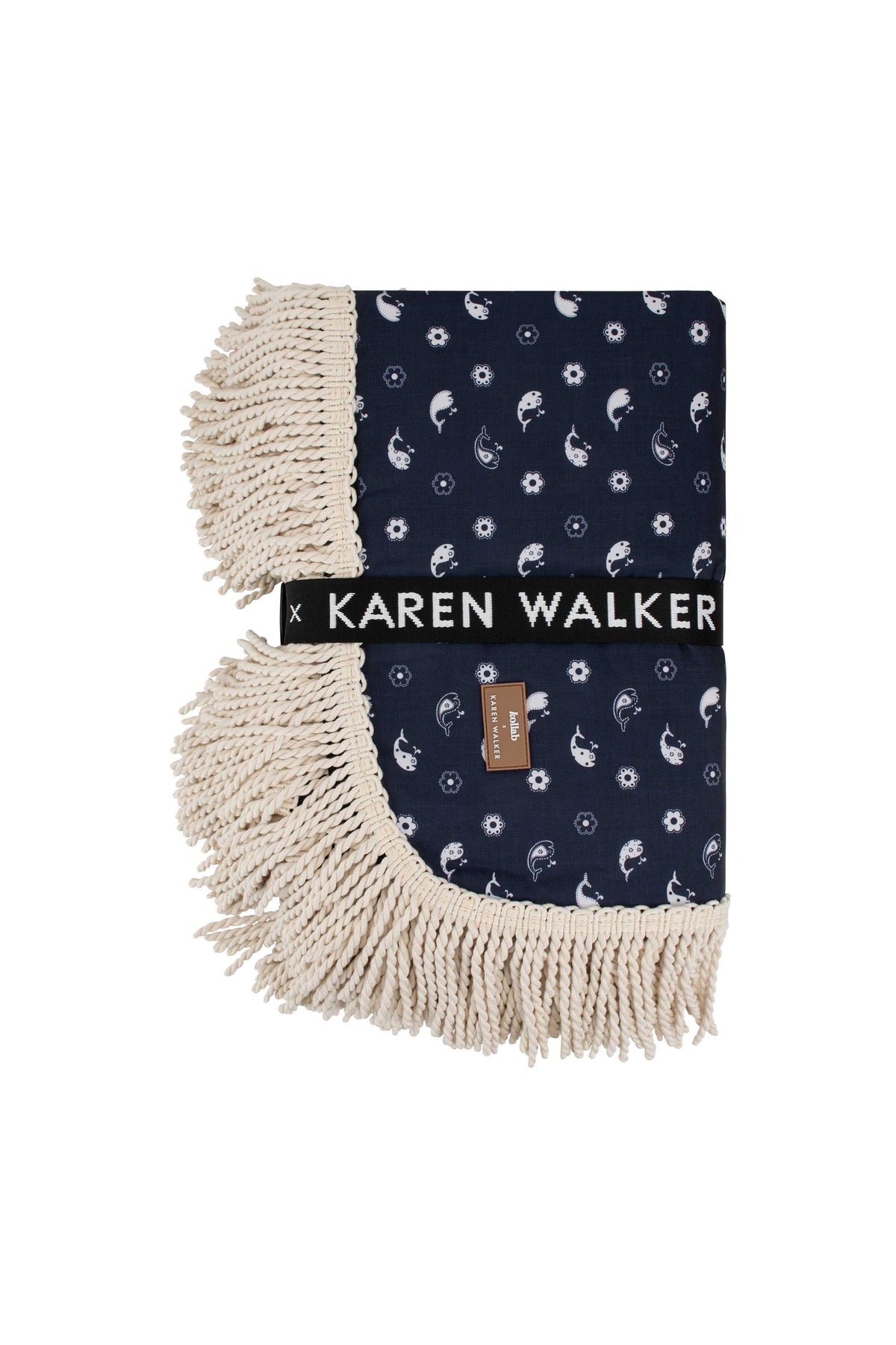 KOLLAB X KAREN WALKER FLORAL WHALE PICNIC MAT