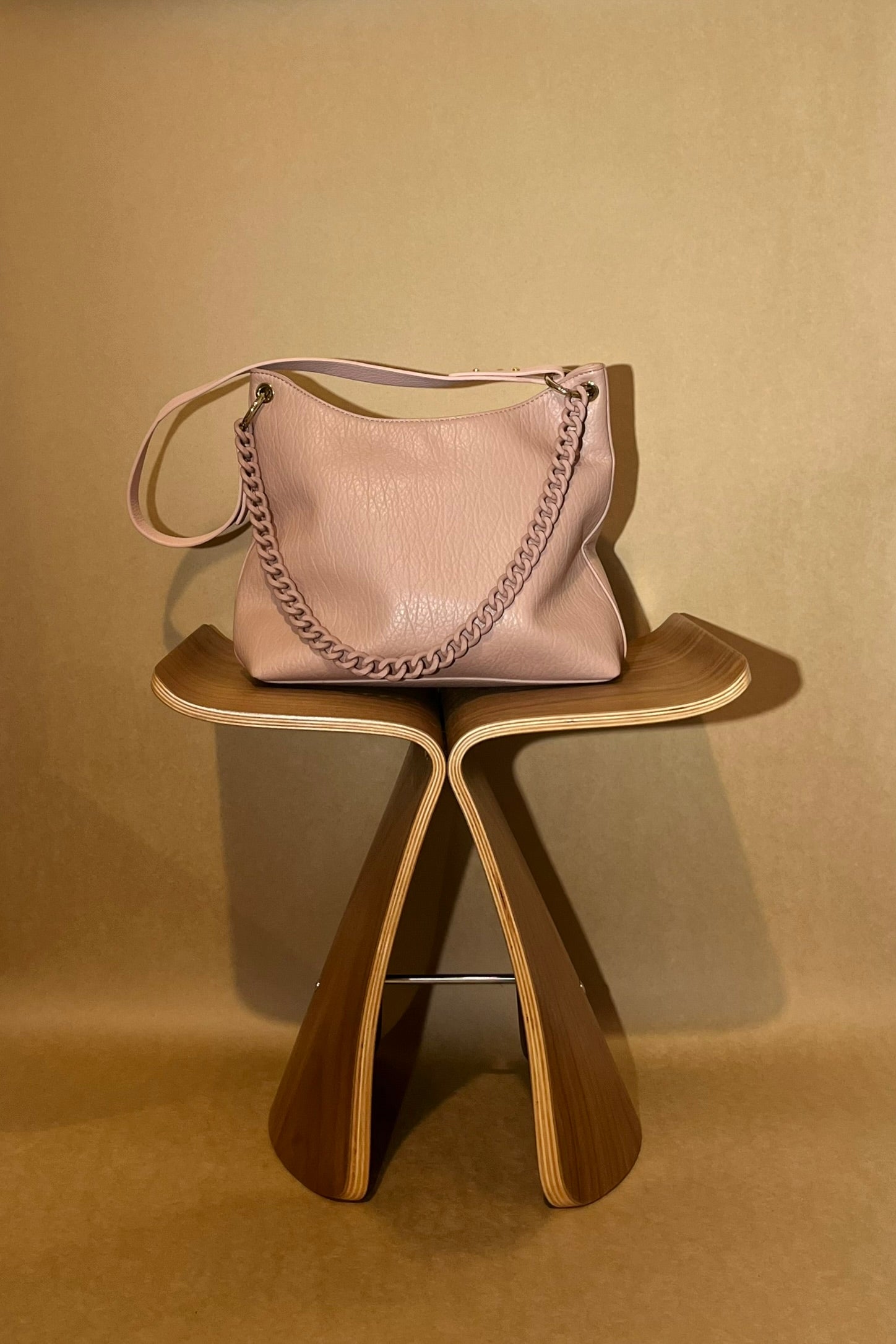 WENDYS BAGS LILLY BAGS GRACE BAG PINK TAN CREME CREAM BROWN DUSTY PINK CHAIN SHOULDER BAG CROSS BODY BAG HANDBAG