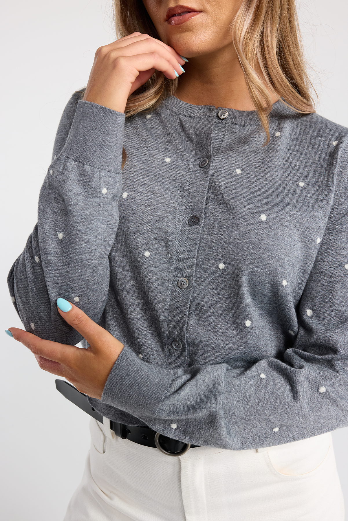 GRETA SPOT CARDIGAN