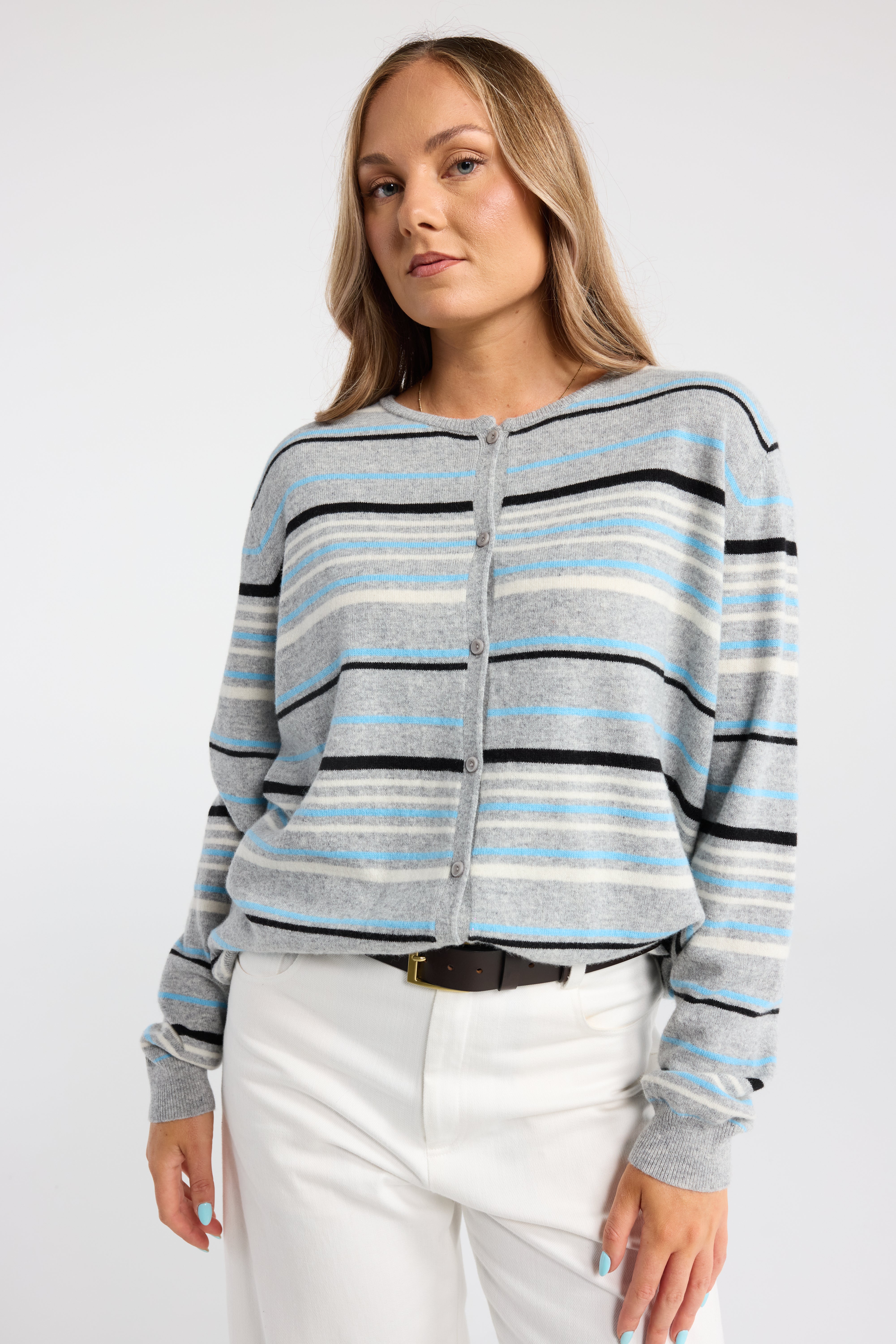 JET STRIPE CARDI