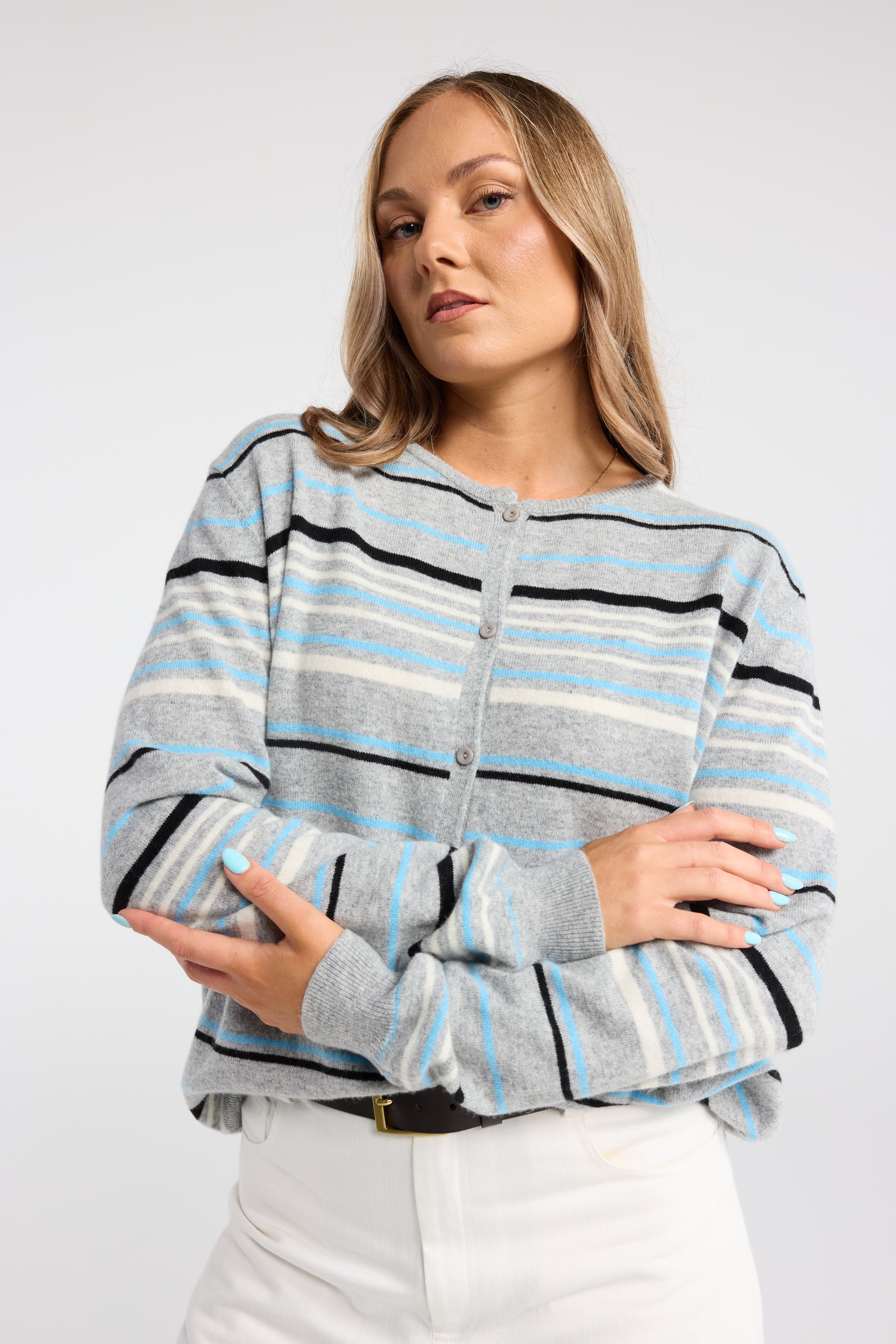 JET STRIPE CARDI