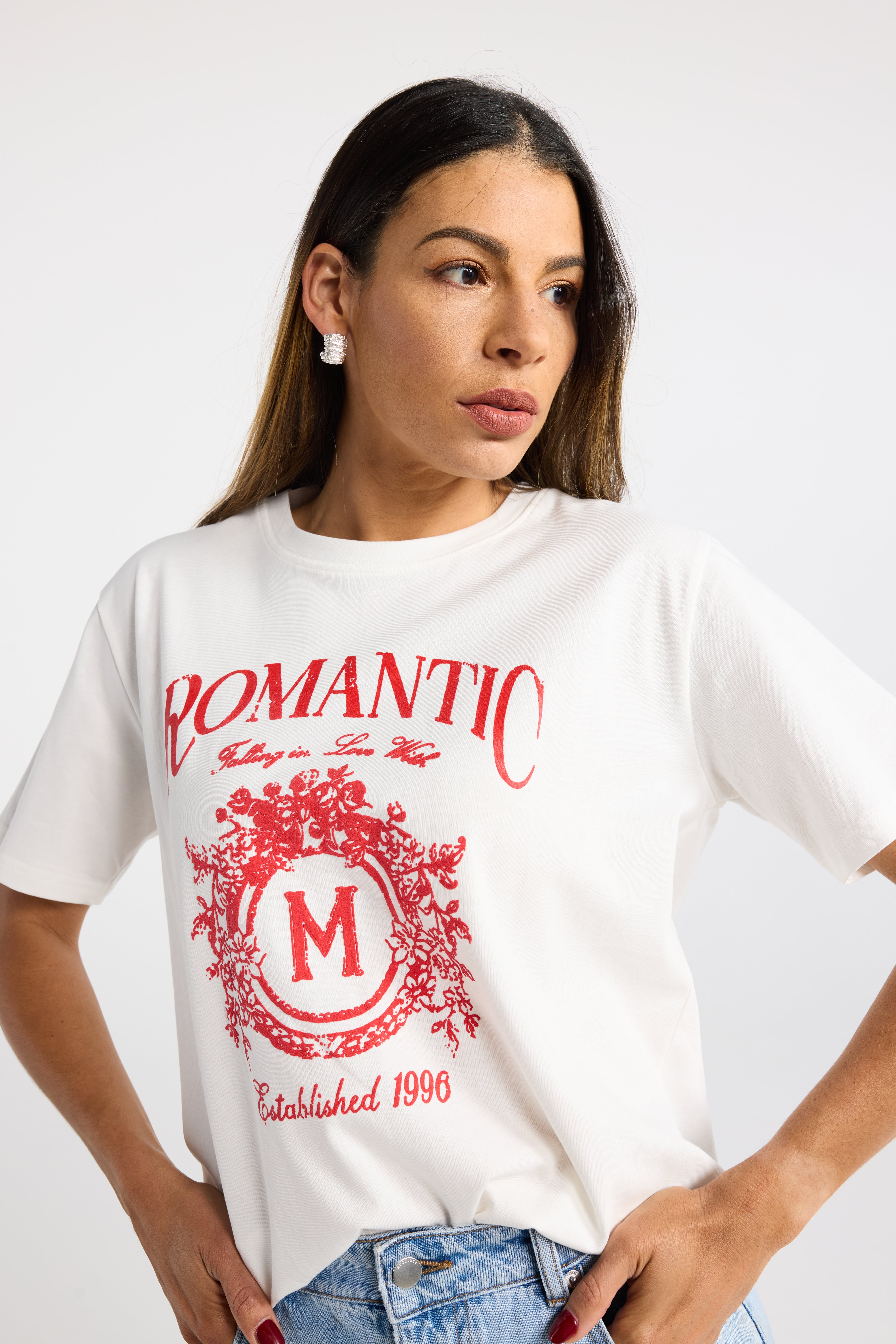 INK ROMANCE TEE PINK WHITE PINK GRAPHIC TEE PINK TSHIRT WHITE GRAPHIC TEE WHITE TSHIRT BOYFRIEND TEE