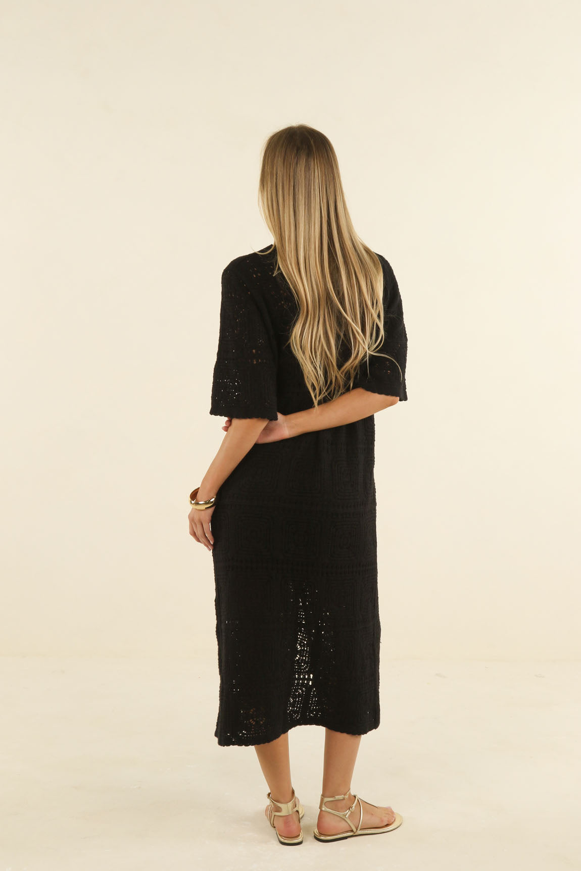 HUMIDITY CROCHET DYLAN DRESS CREAM