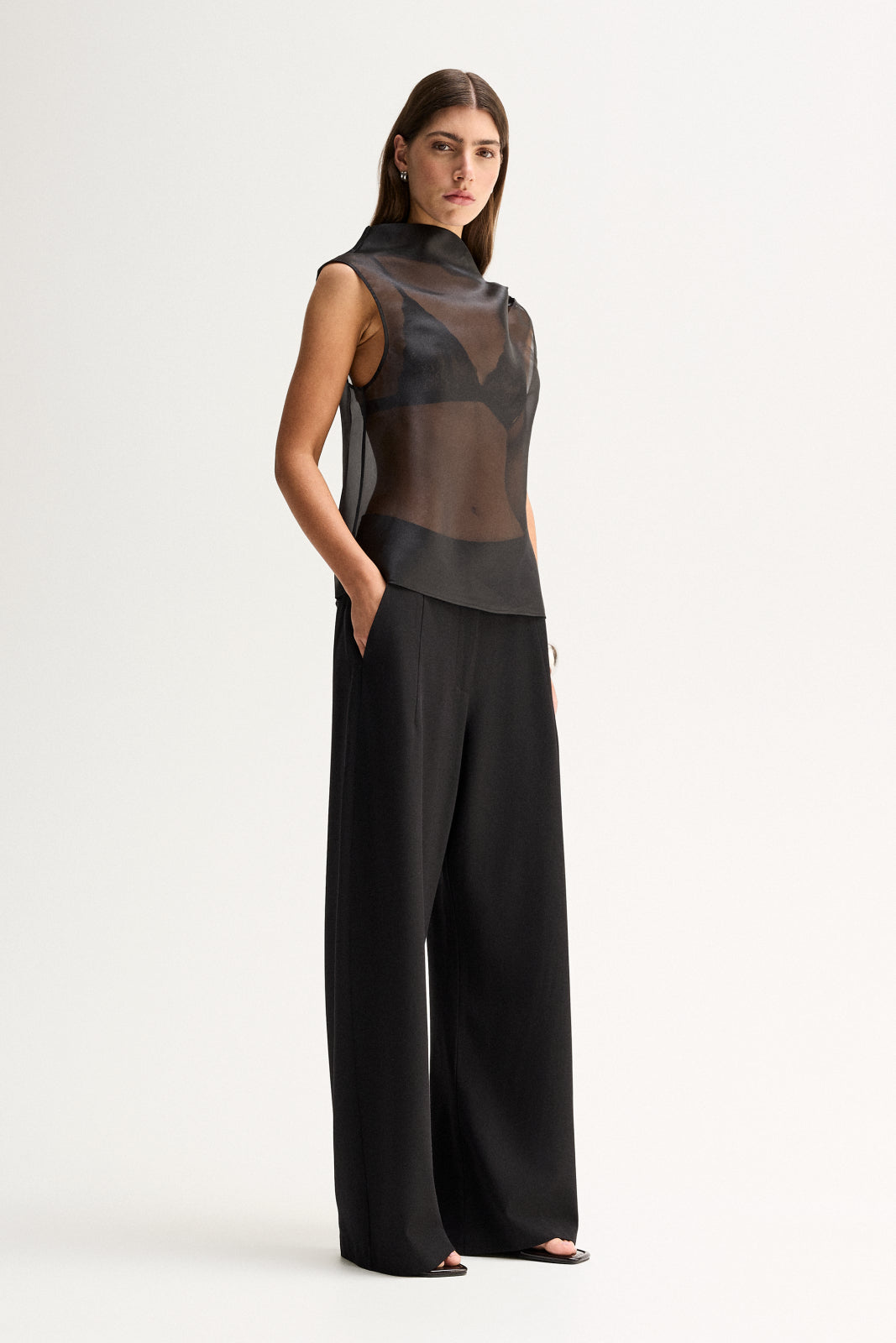 BLACK SHEER TOP BLACK MESH TOP SHEER HIGH NECK TOP BLACK SHEER BLOUSE SHEER LONG SLEEVE TOP ELEGANT BLACK TOP HIGH NECK SHEER BLOUSE LIGHTWEIGHT SHEER TOP BLACK LAYERING TOP BLACK MESH BLOUSE SHEER WOMEN'S TOP SOPHISTICATED BLACK TOP MINIMALIST BLACK BLOUSE EVENING SHEER TOP ELEGANT LAYERING PIECE BLACK STATEMENT TOP CONTEMPORARY WOMEN'S FASHION LUXURY WOMEN'S TOP CHIC BLACK BLOUSE SHEER FASHION TOP BLACK HIGH NECK BLOUSE WOMEN'S EVENING TOP SLIP SINGLET INCLUDED