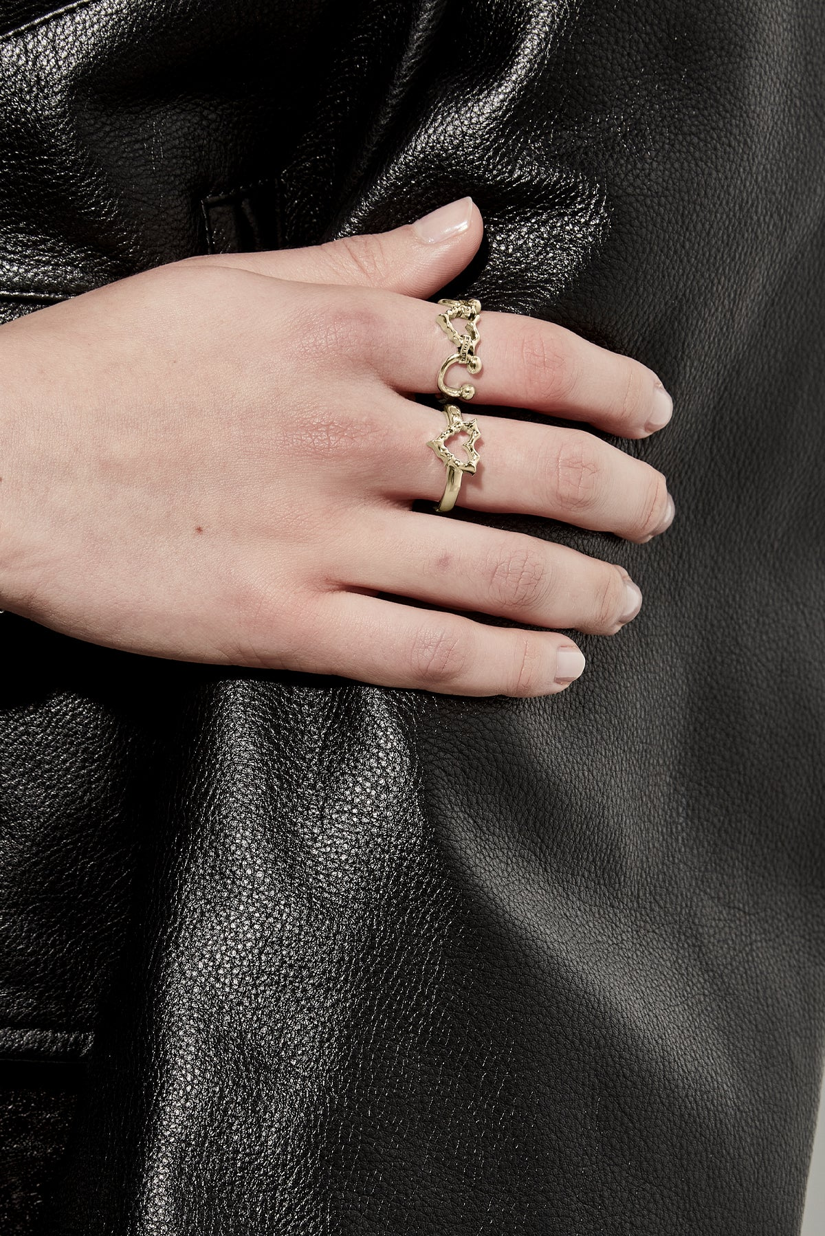 JAGGED HEART MINI RING