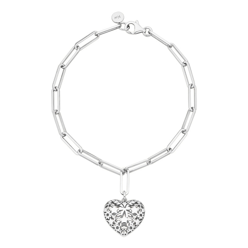 KAREN WALKER HEART THRILLS BRACELET CHARM BRACELET