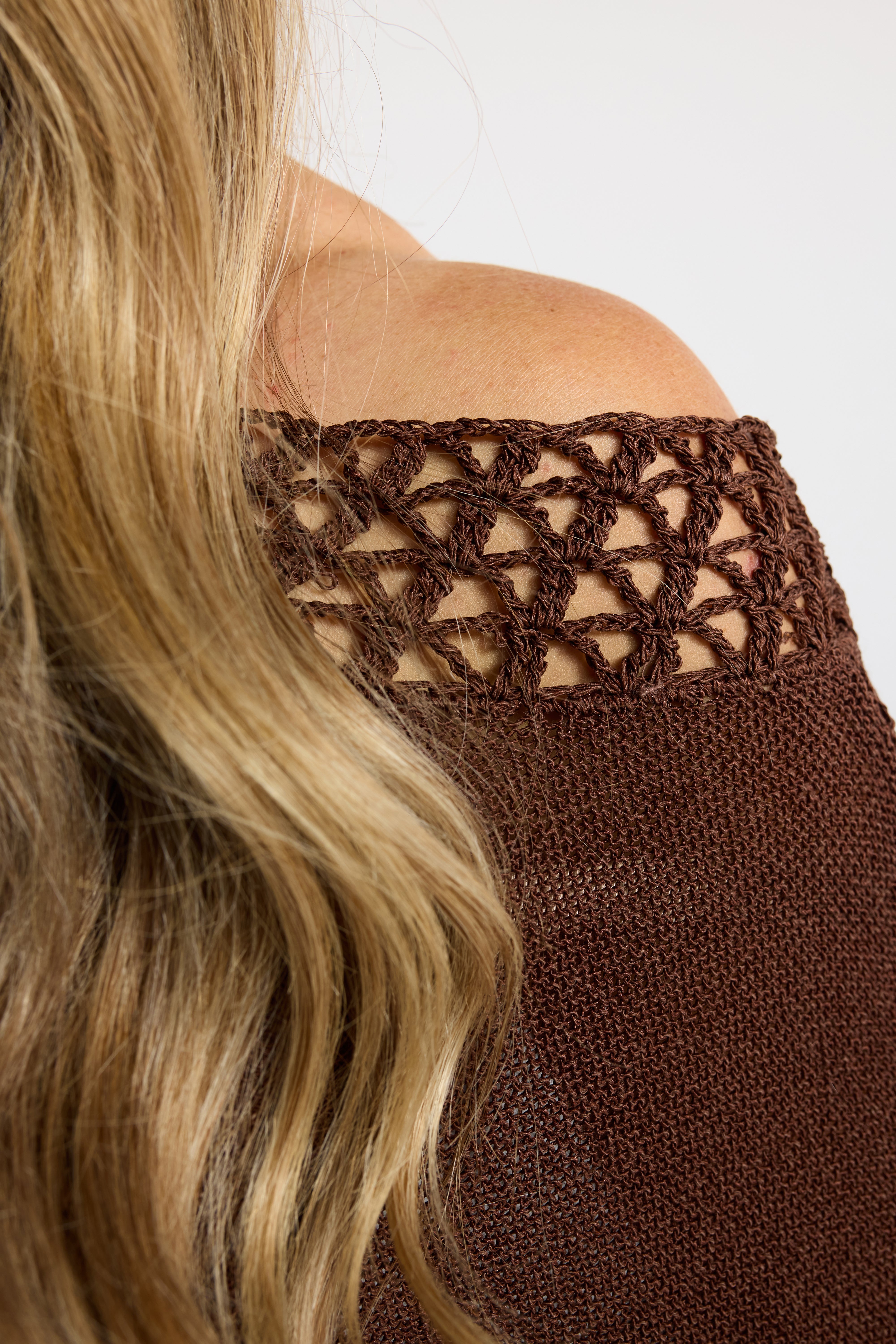 LATTICE KNIT TOP