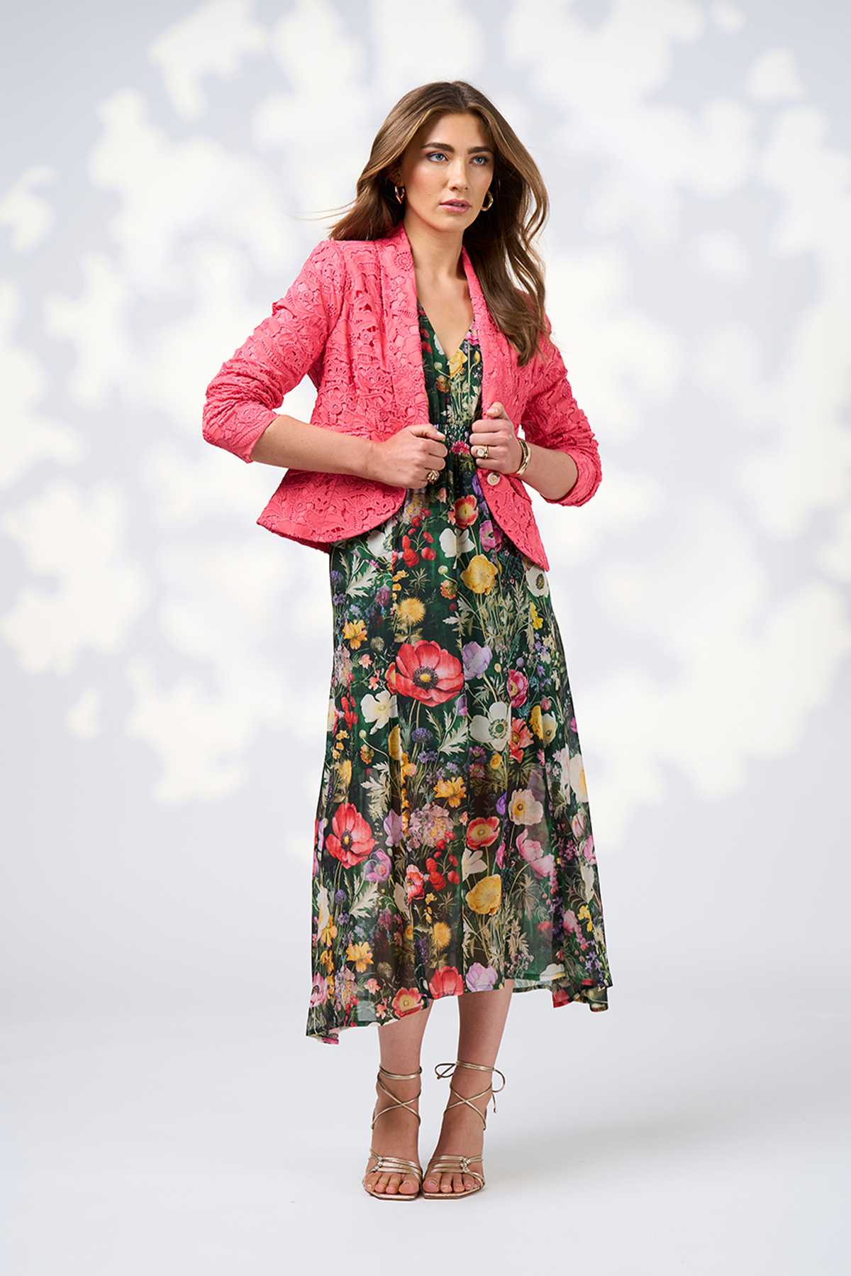 LOOKING GLASS MIDI DRESS