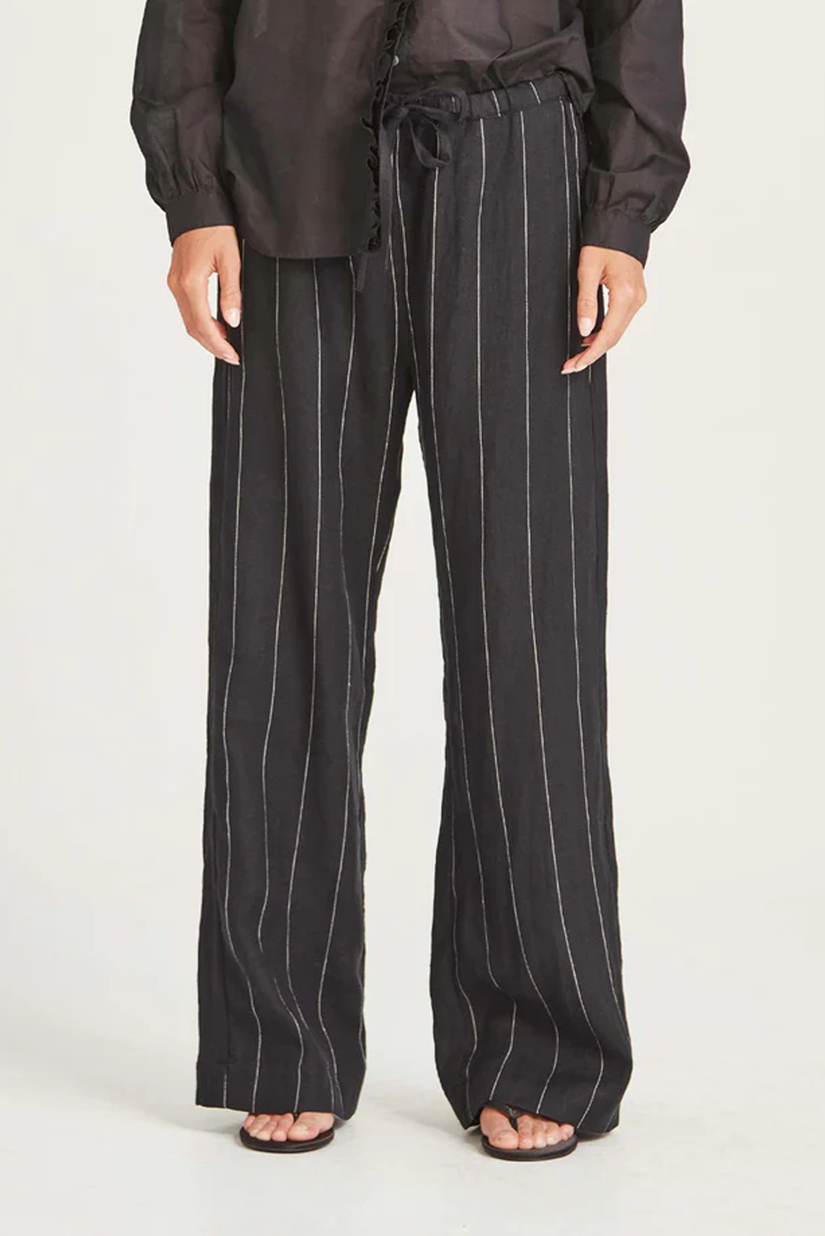 LINEN STRIPE BENNETT PANT