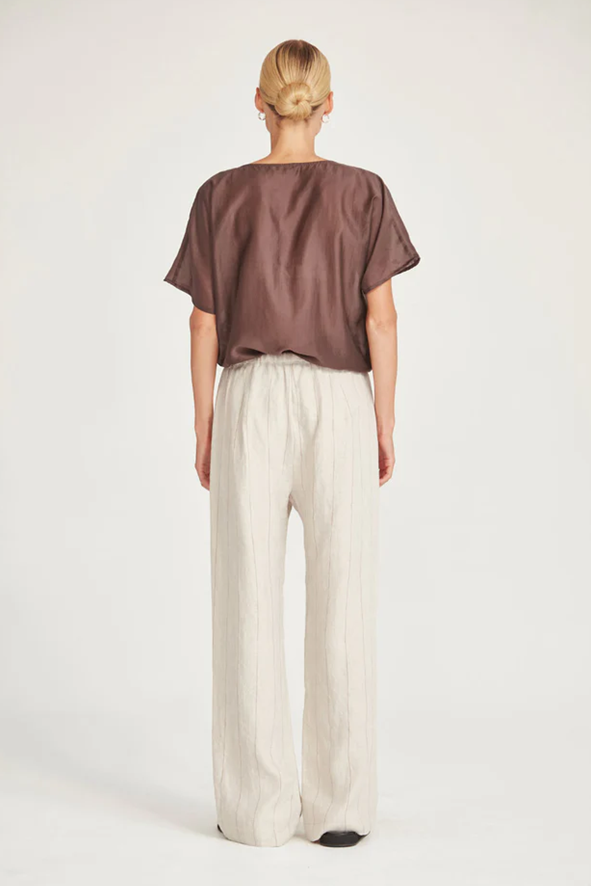 LINEN STRIPE BENNETT PANT