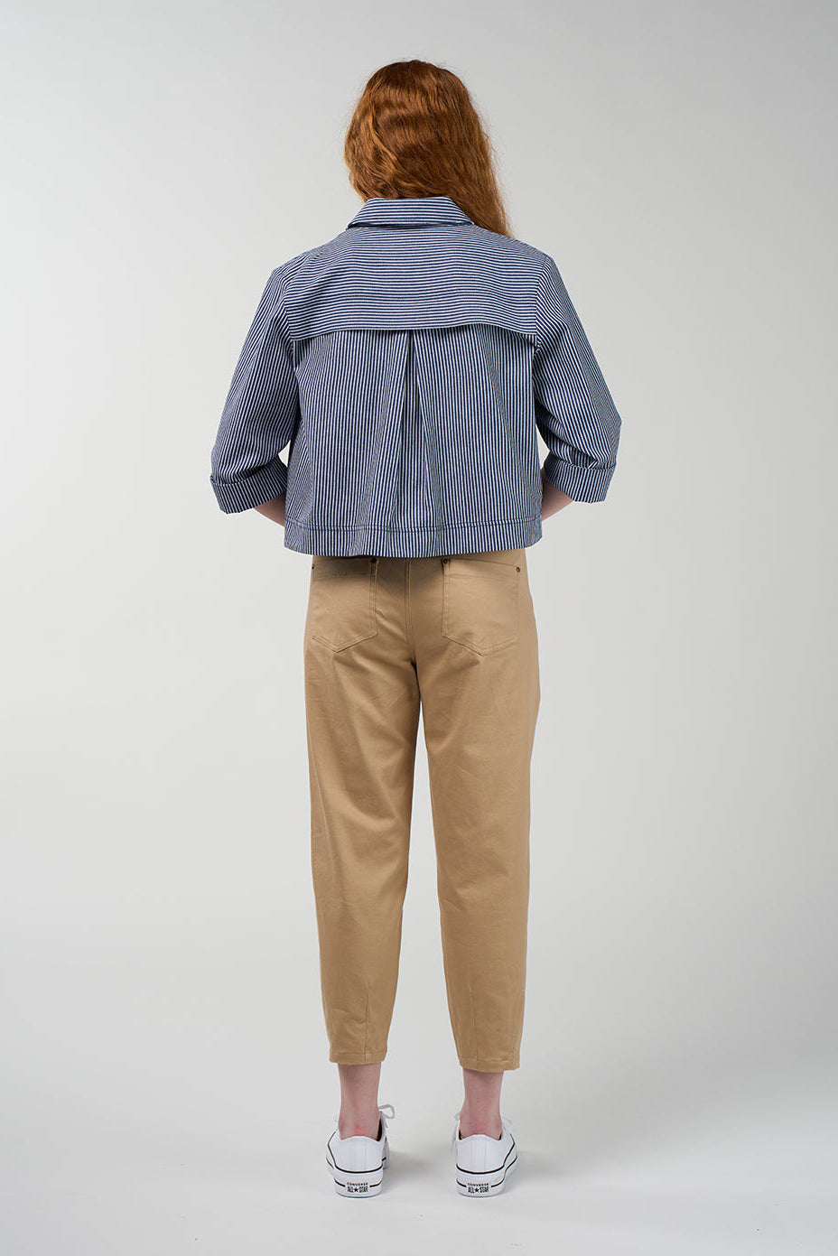 MADLY SWEETLY ESSENCE PANT COTTON SPANDEX NAVY WHITE SAND