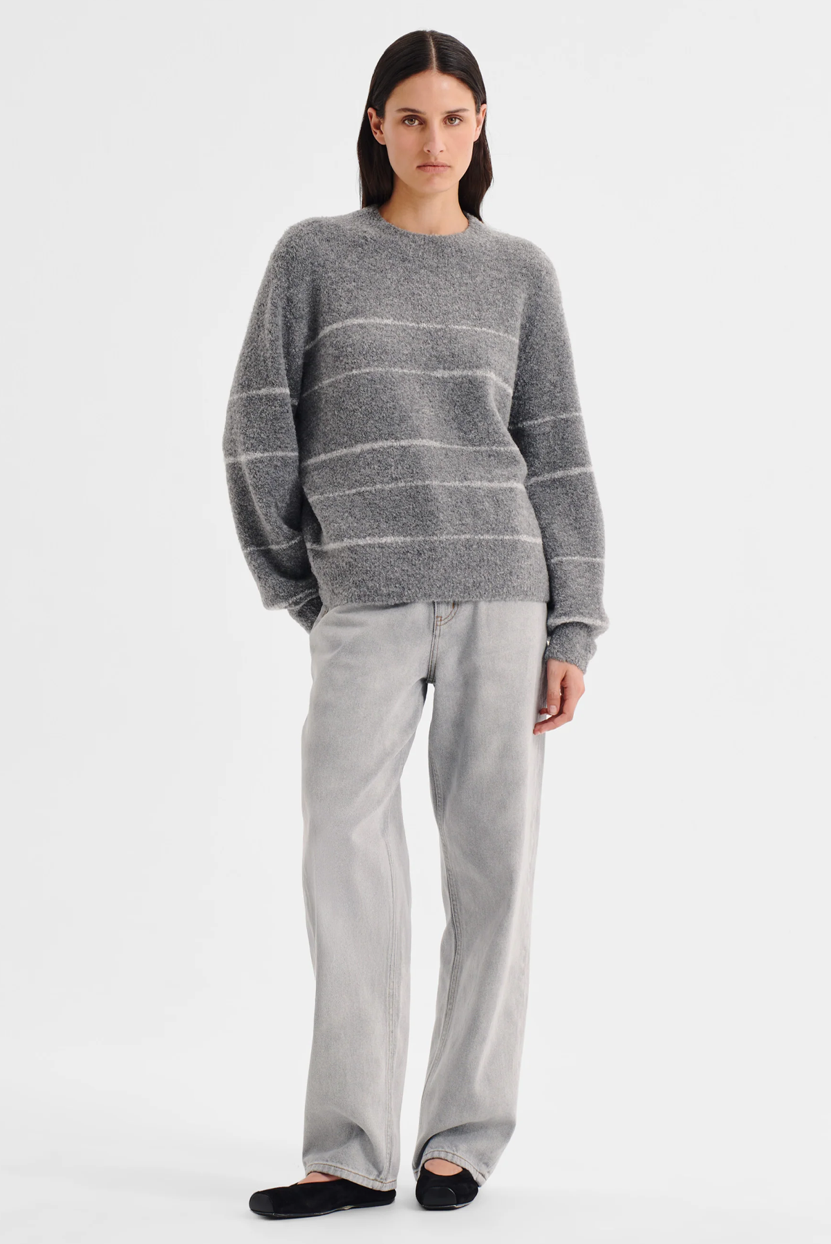 MARCELLE STRIPE KNIT PULLOVER