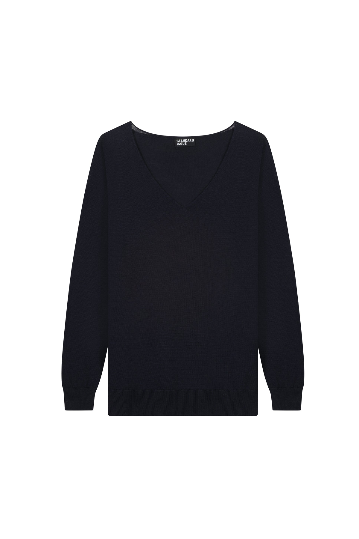 MERINO V NECK SLOUCHY SWEATER