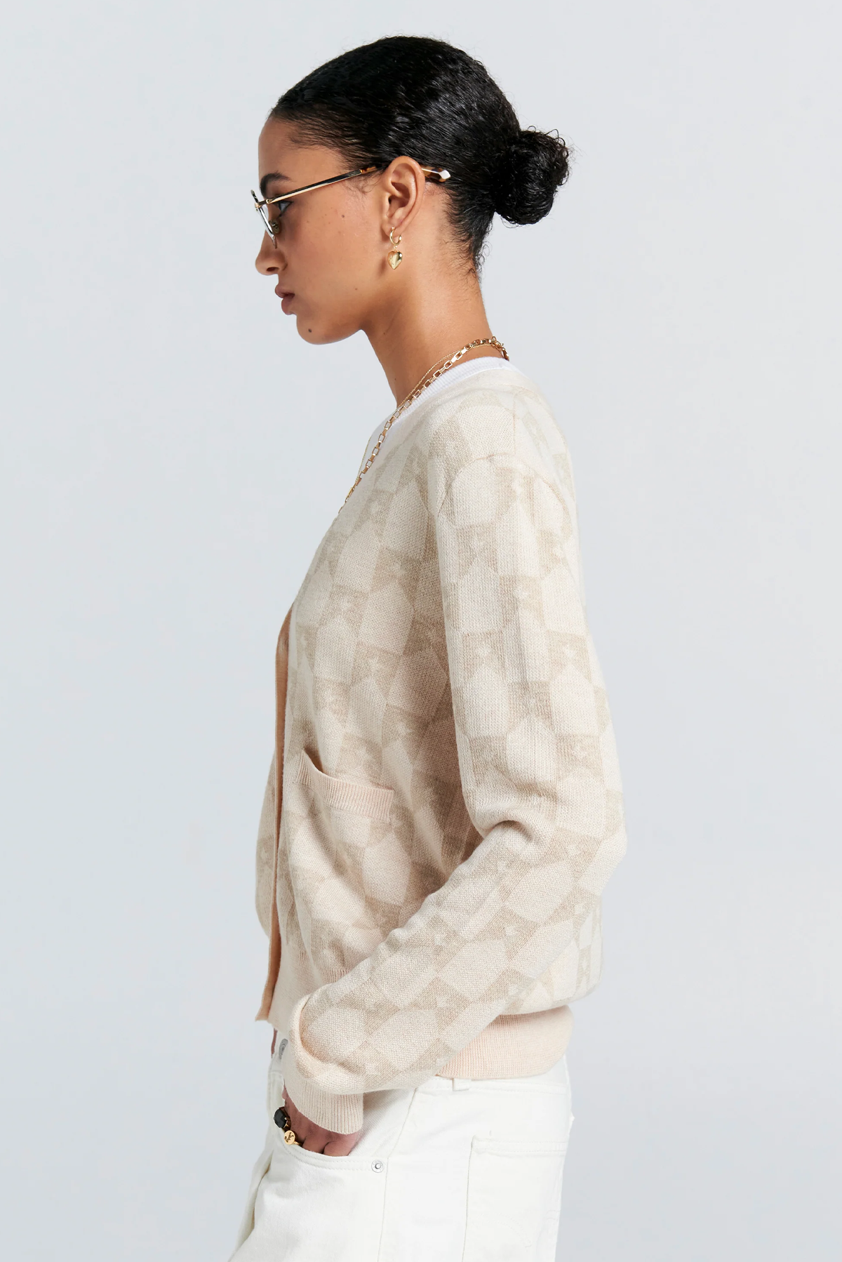 MONOGRAM KNIT CARDIGAN