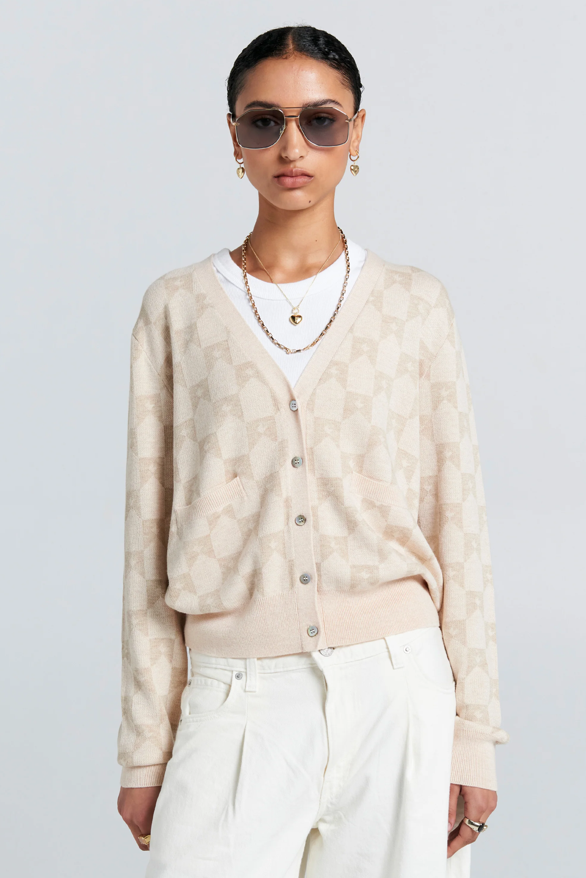 MONOGRAM KNIT CARDIGAN