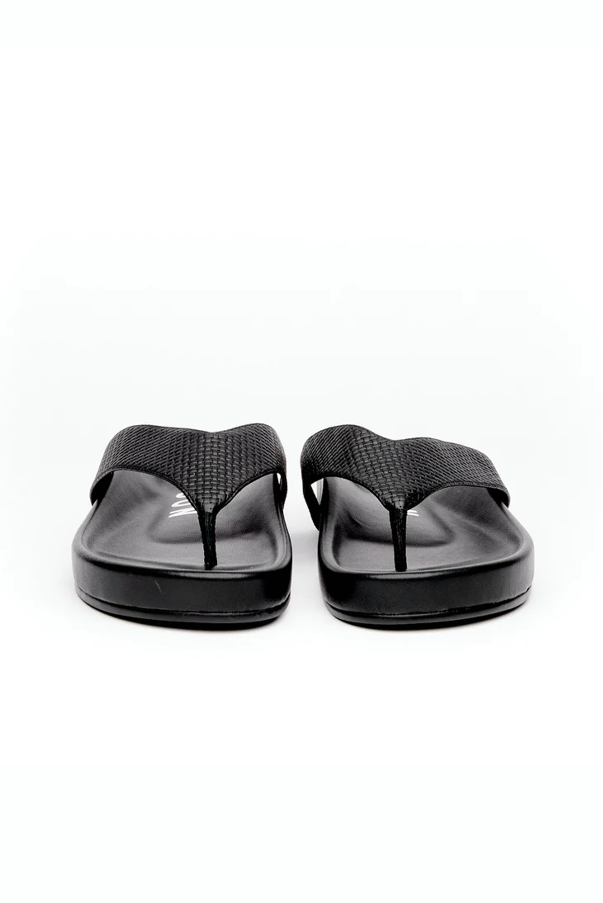 HAEL AND JAX OASIS SANDAL BLACK LEATHER JANDAL
