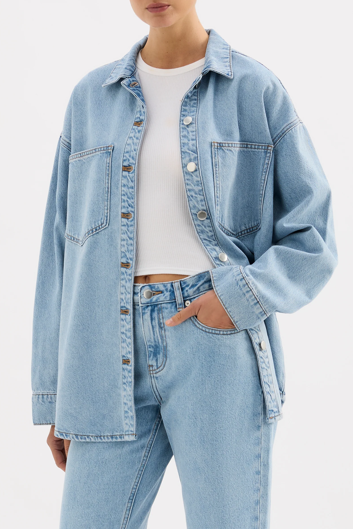 ORGANIC DENIM OVERSHIRT