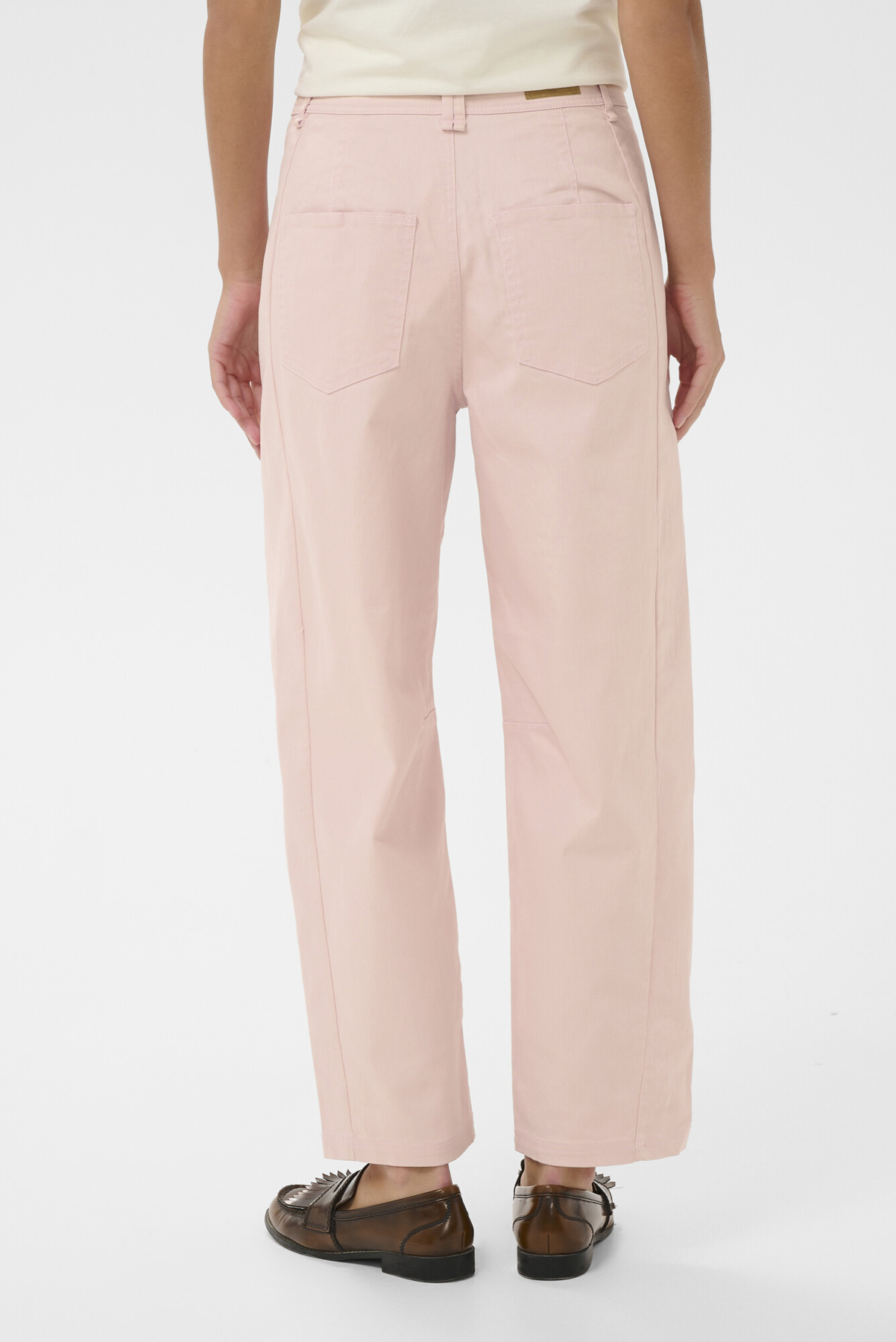 SAINT TROPEZ PAUDE JEANS COTTON ELASTANE LIGHT PINK DENIM PANT