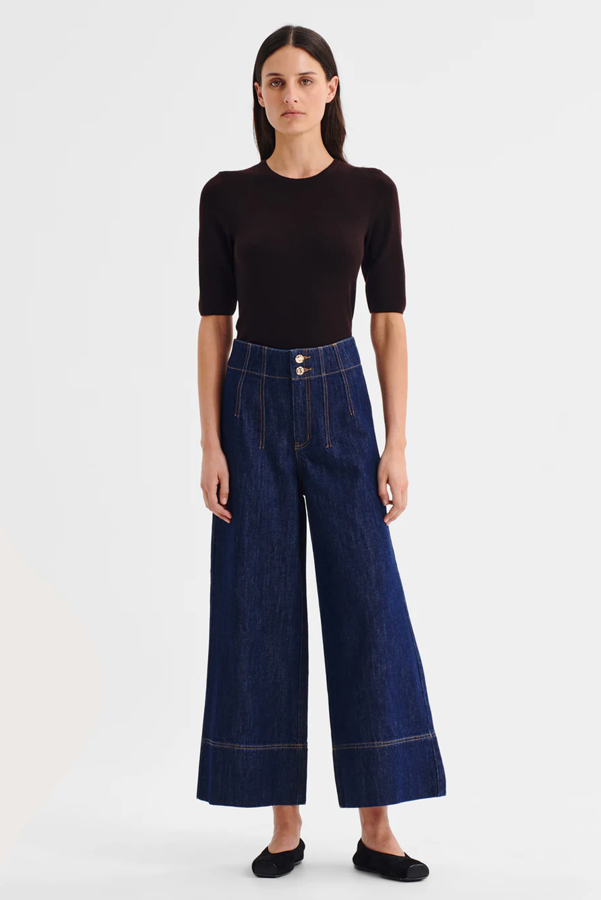 PIERROT CROP DENIM JEAN