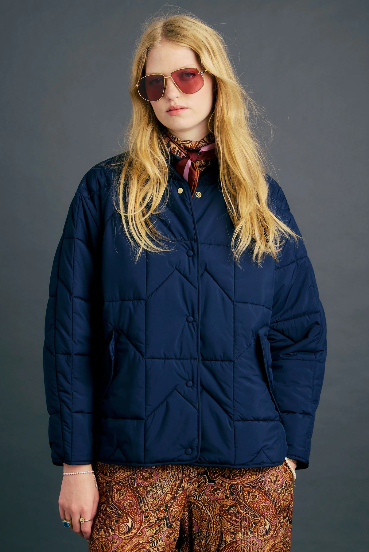 QUILTED MONOGRAM JACKET