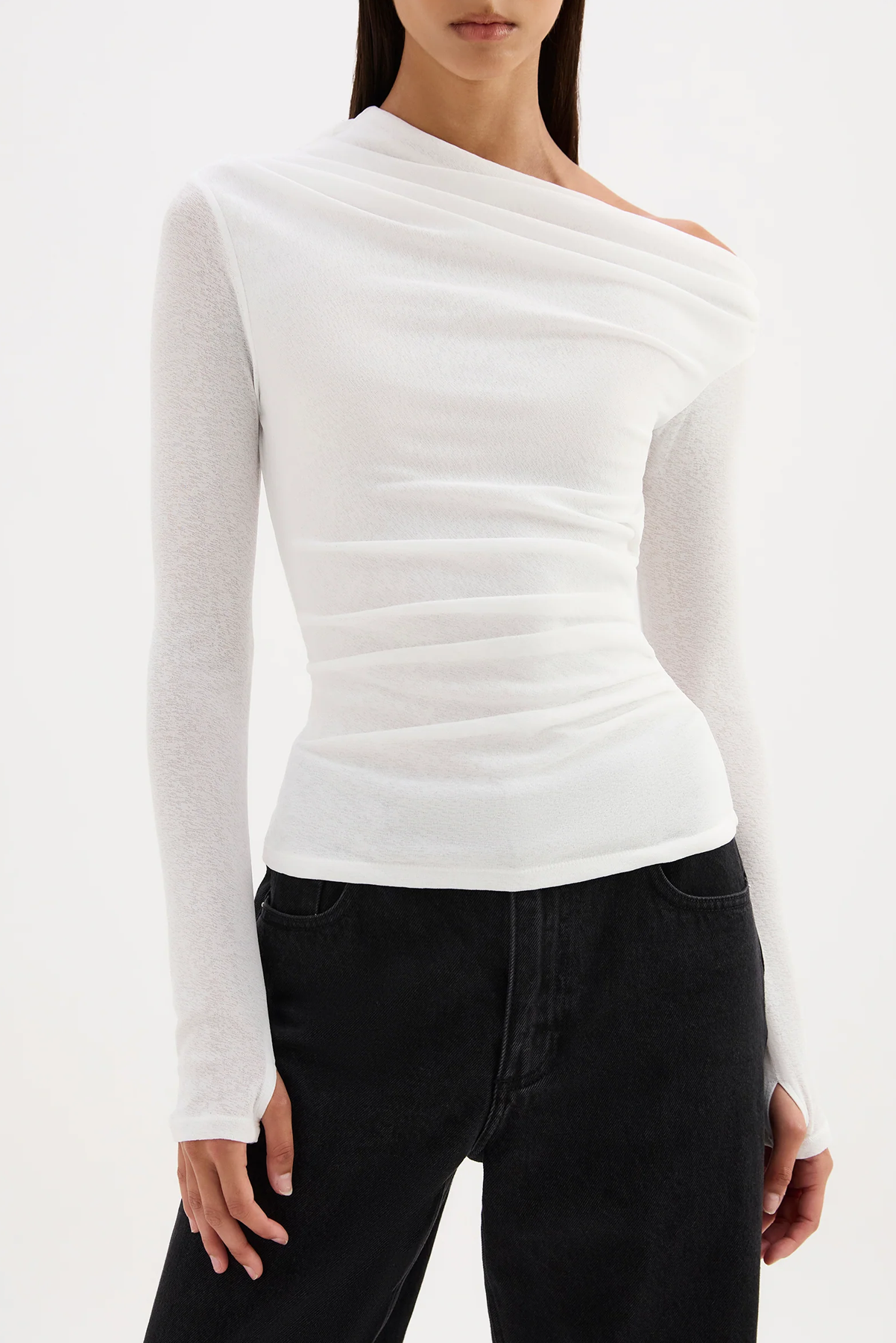 RUE MESH LS TOP