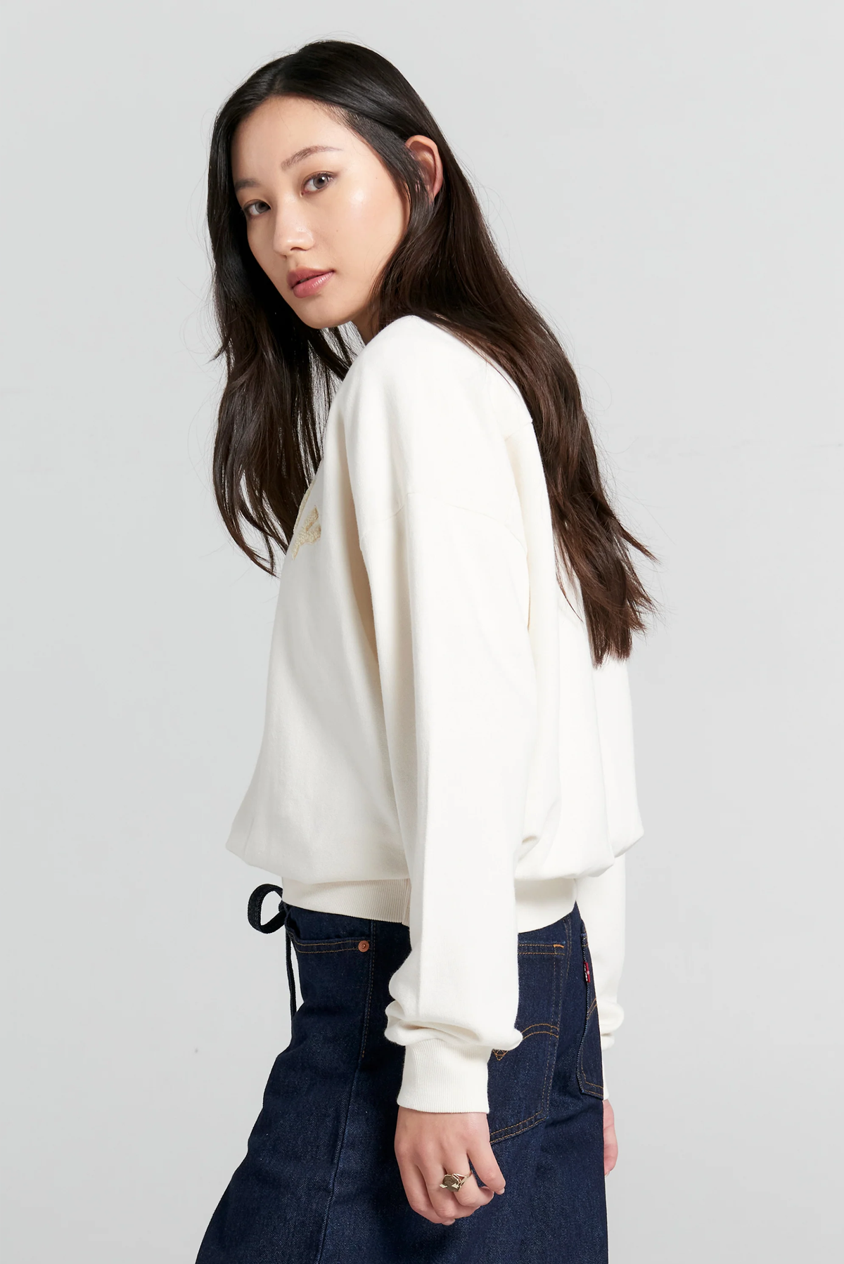 RUNAWAY COLLEGE ORGANIC COTTON CREWNECK SWEATSHIRT