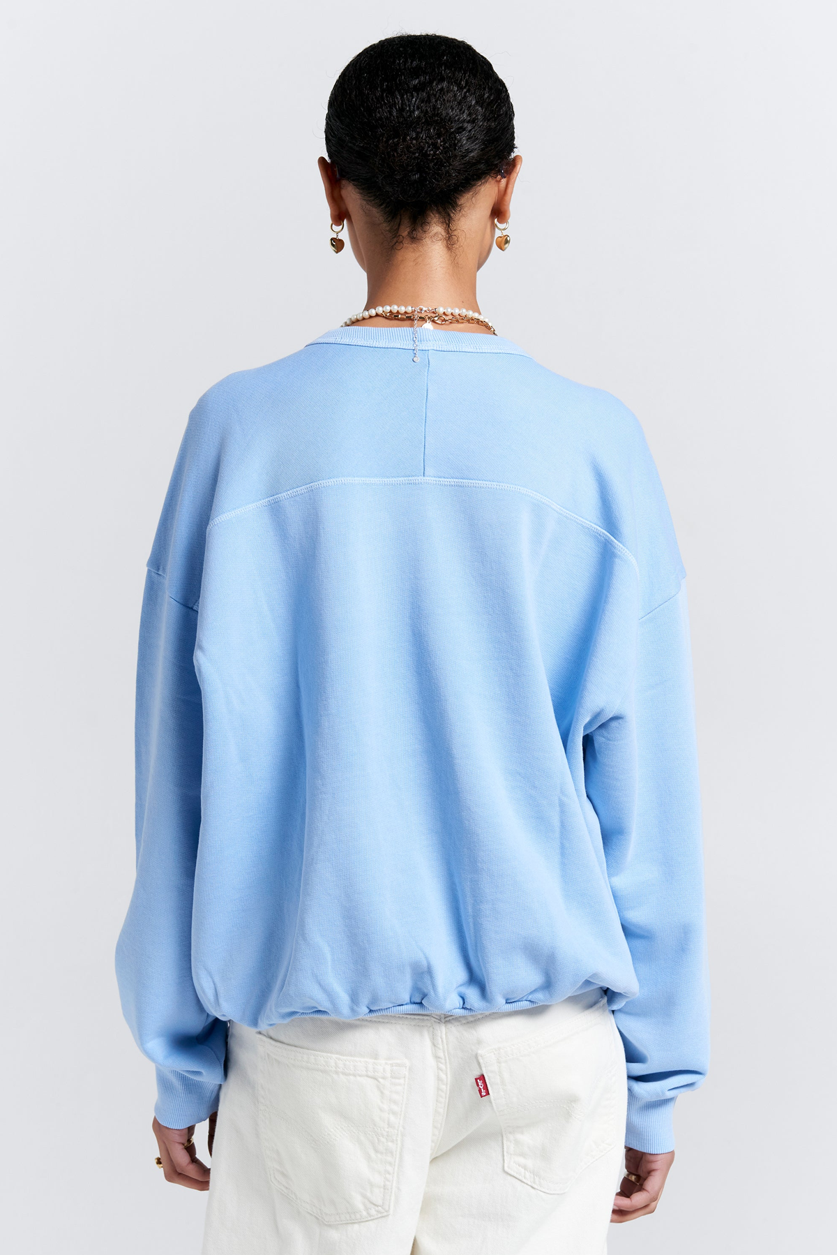 RUNAWAY COLLEGE ORGANIC COTTON CREWNECK SWEATSHIRT