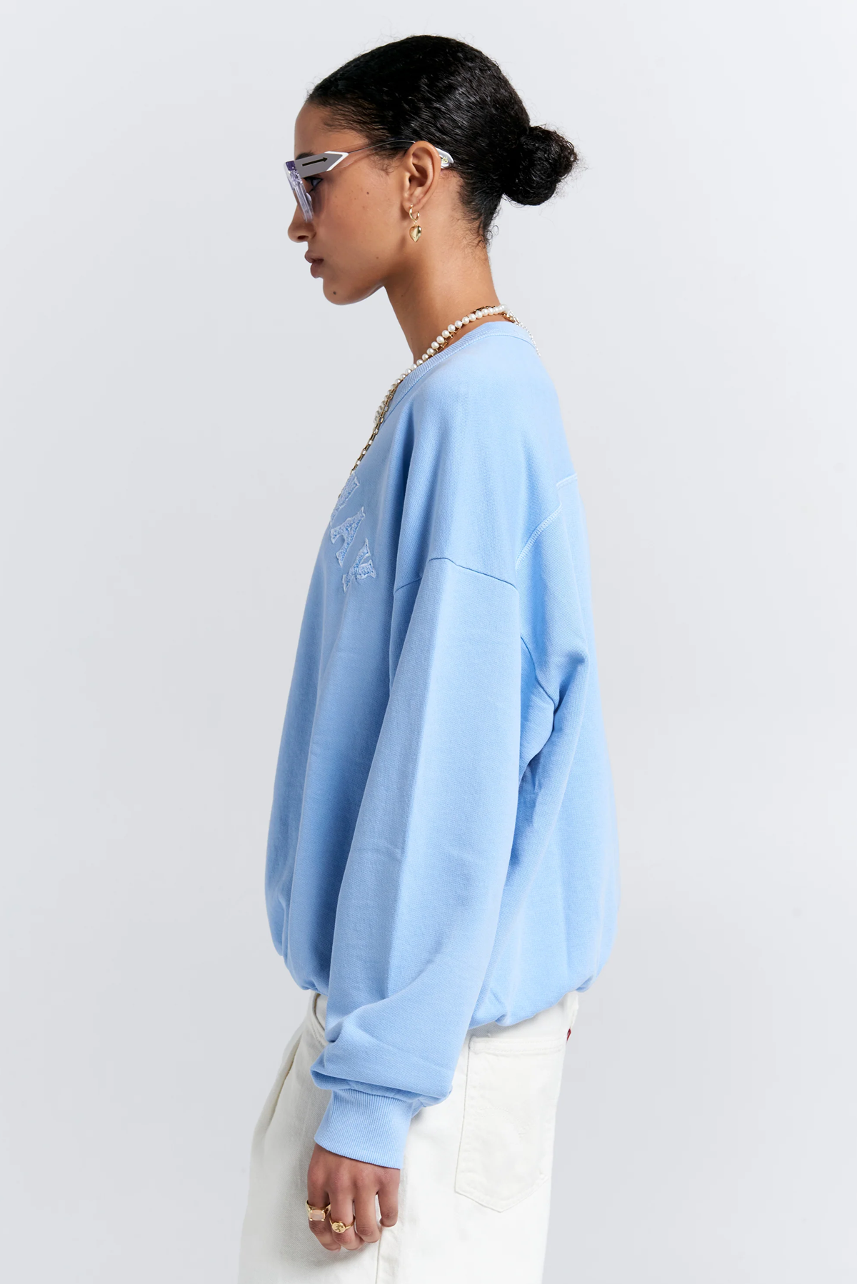 RUNAWAY COLLEGE ORGANIC COTTON CREWNECK SWEATSHIRT