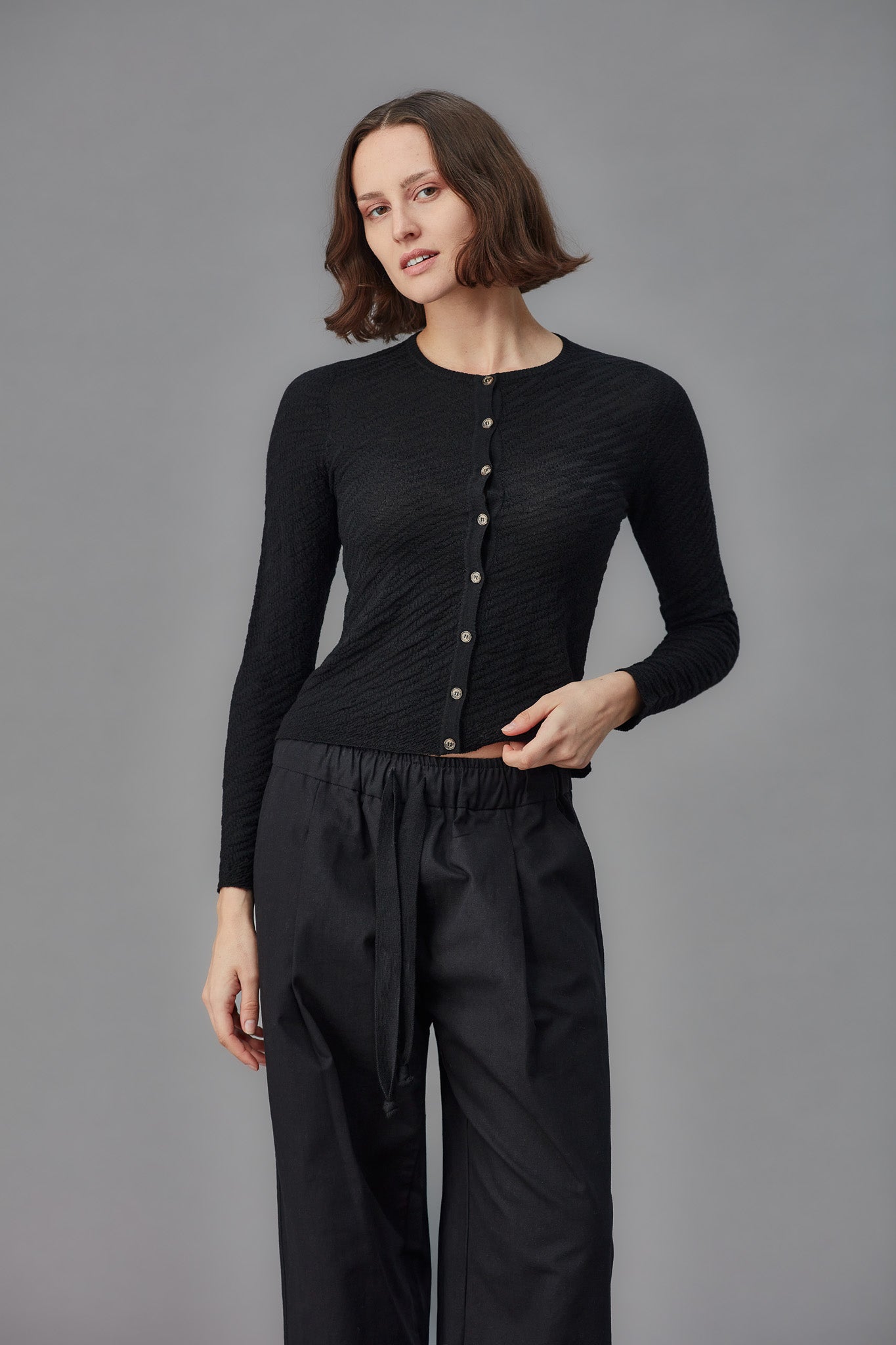 MERINO SLATCH CARDIGAN