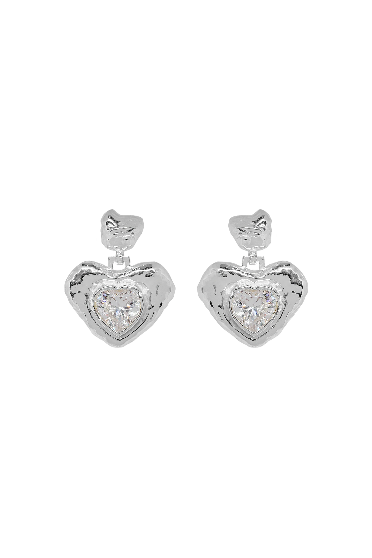MOUNTAIN AND MOON SURI EARRINGS STERLING SILVER GEMSTONE HEART JEWELLERY