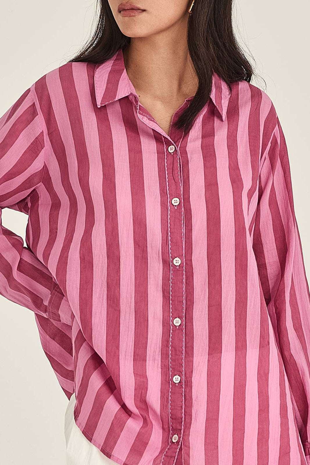 SILLS POSITANO RED & PINK SHIRT