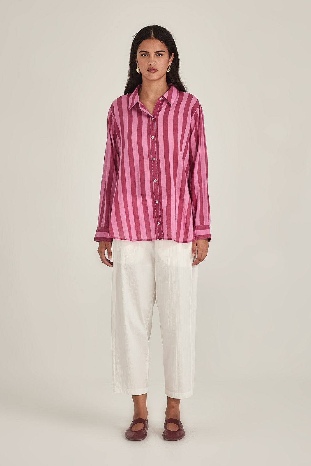 SILLS POSITANO RED & PINK SHIRT